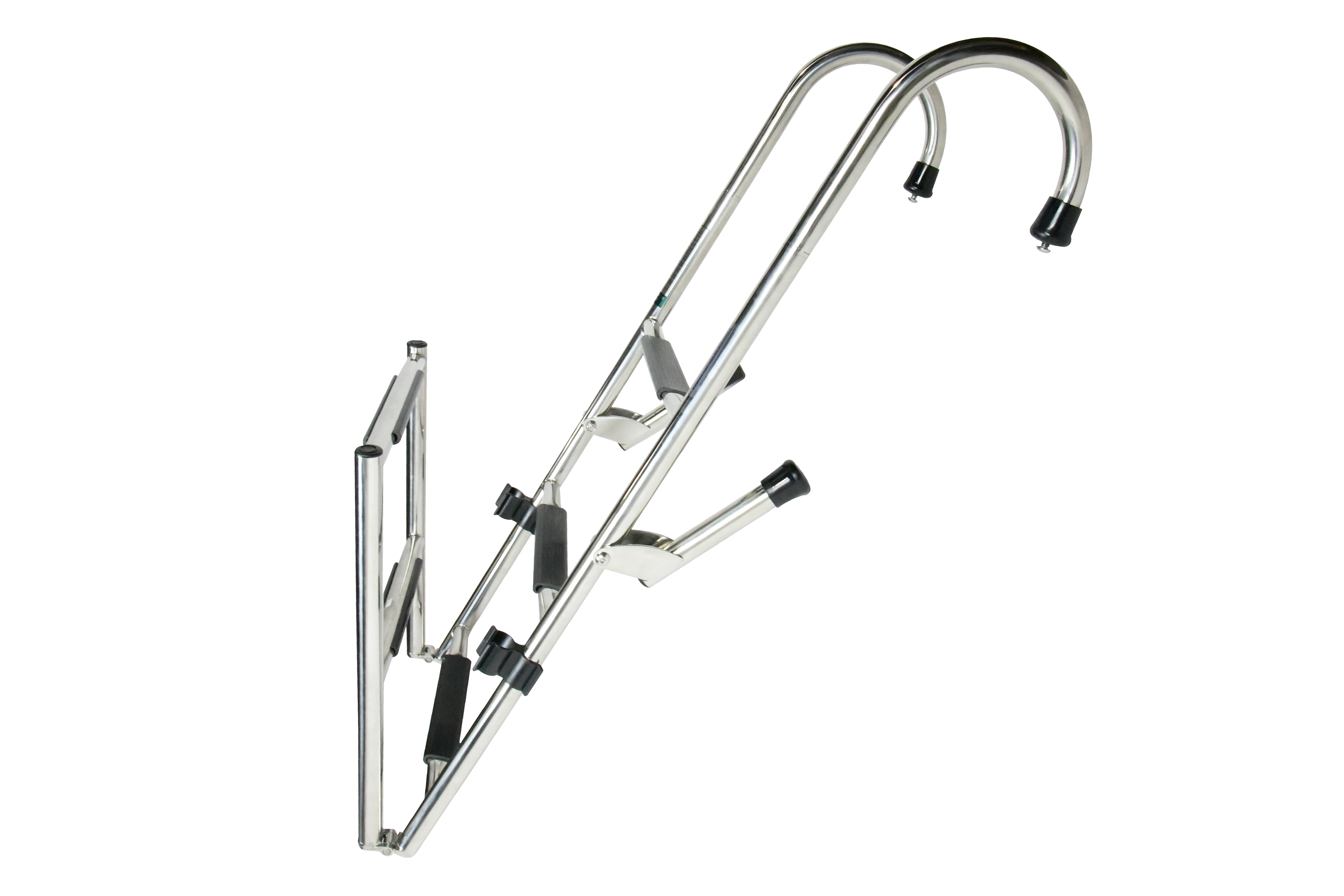 304 Stainless Steel Gunwale-Mounted Folding Removable Ladder