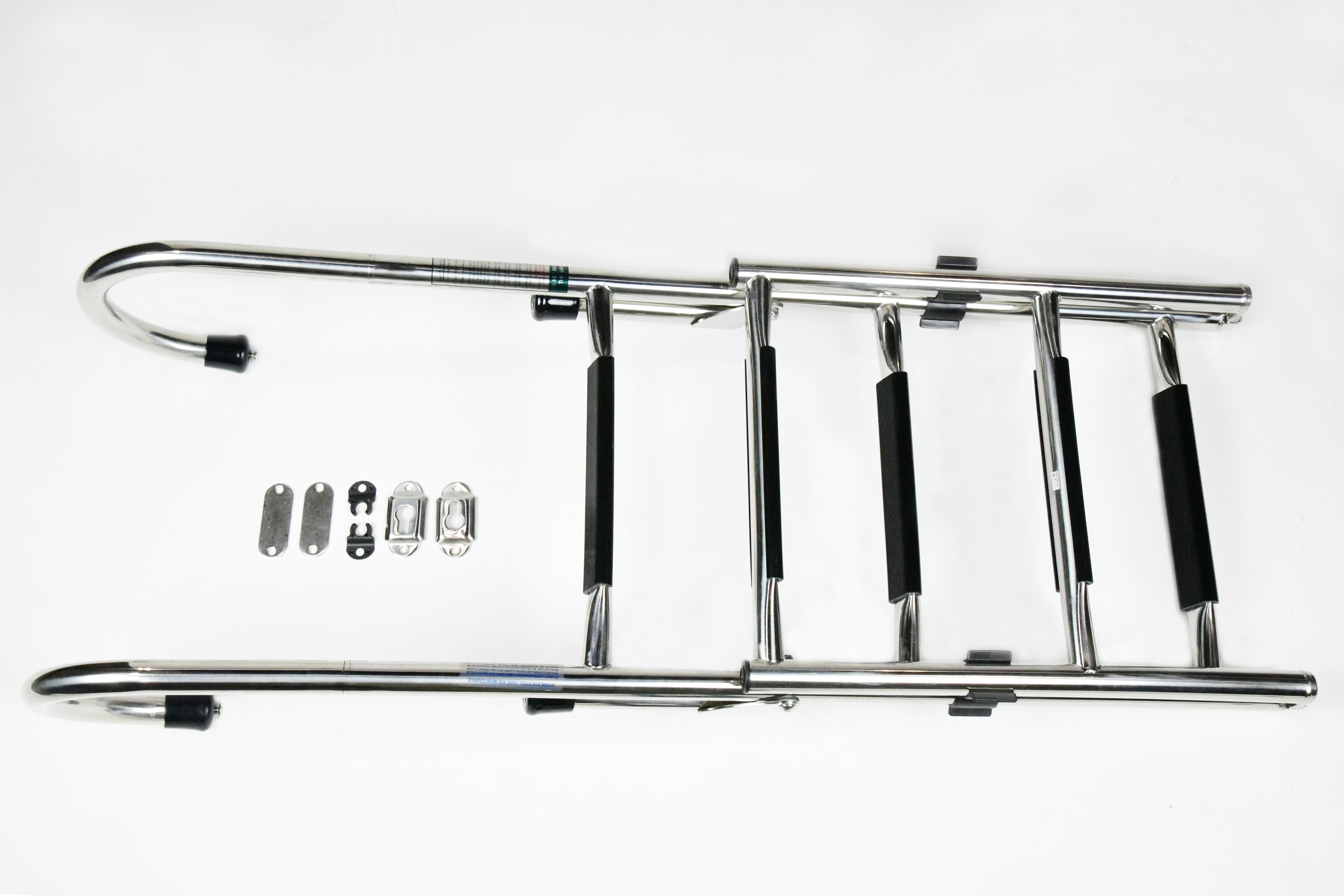 304 Stainless Steel Gunwale-Mounted Folding Removable Ladder