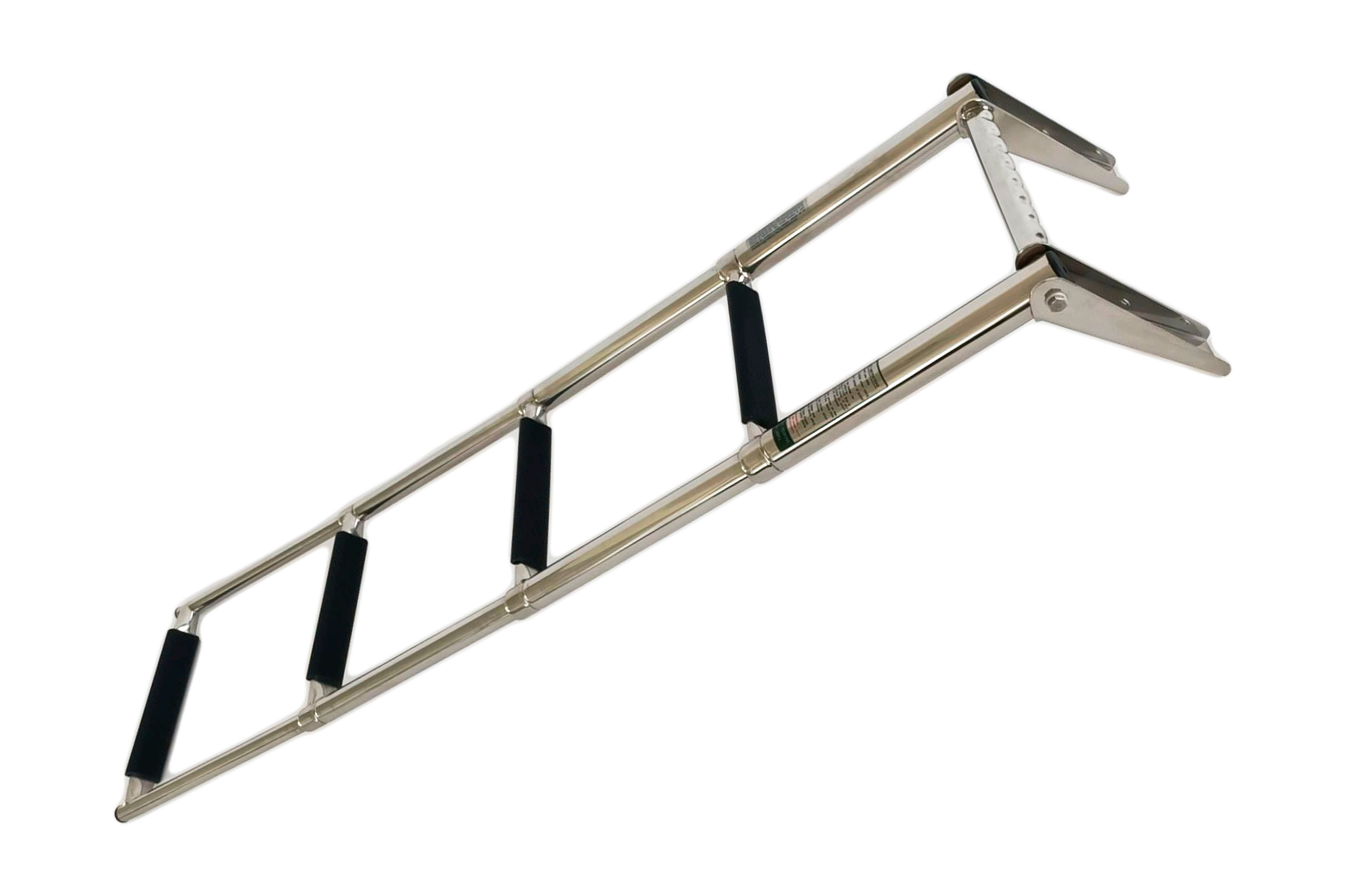 Over-platform Telescoping Drop Ladder w/horizontal handle