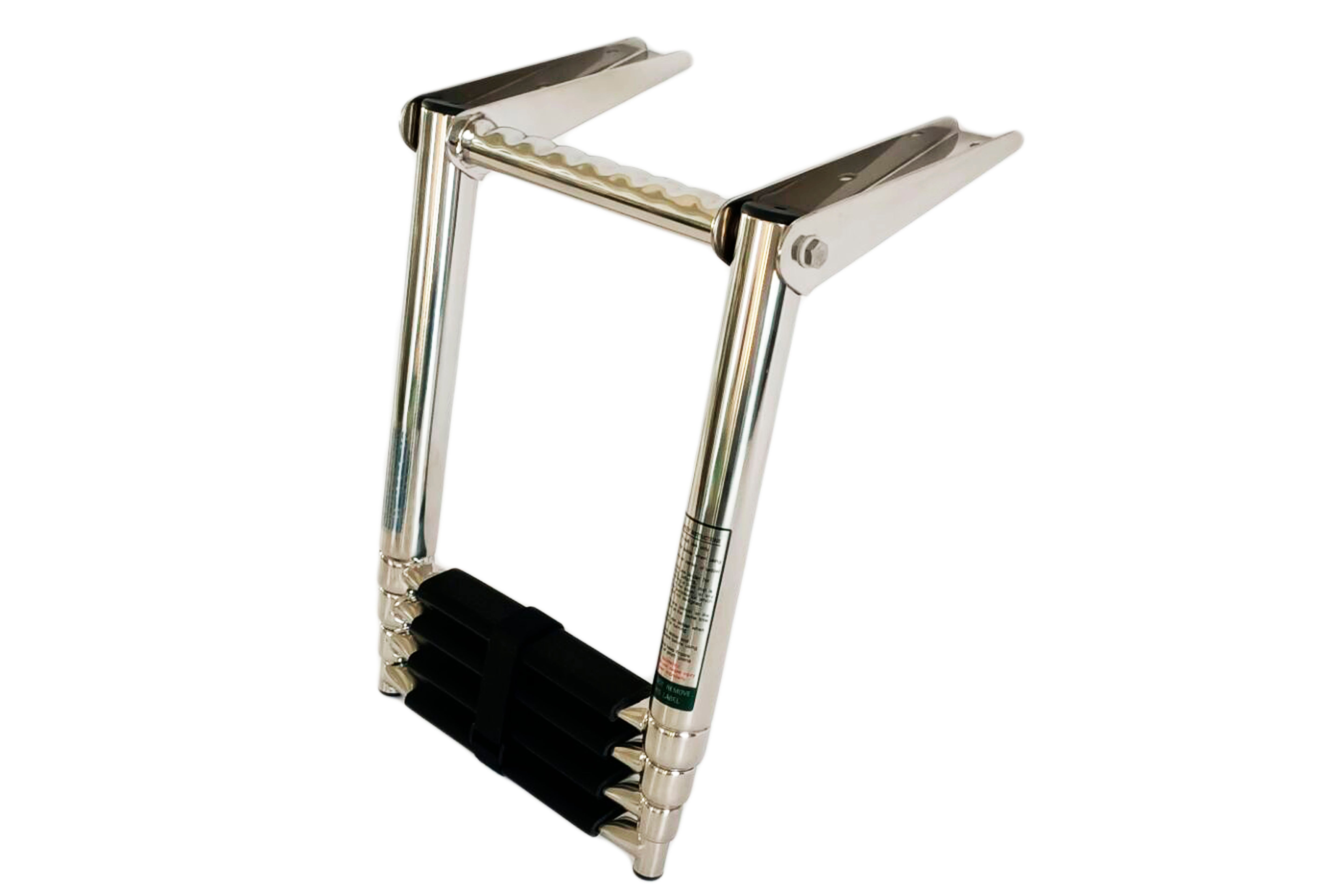 Over-platform Telescoping Drop Ladder w/horizontal handle