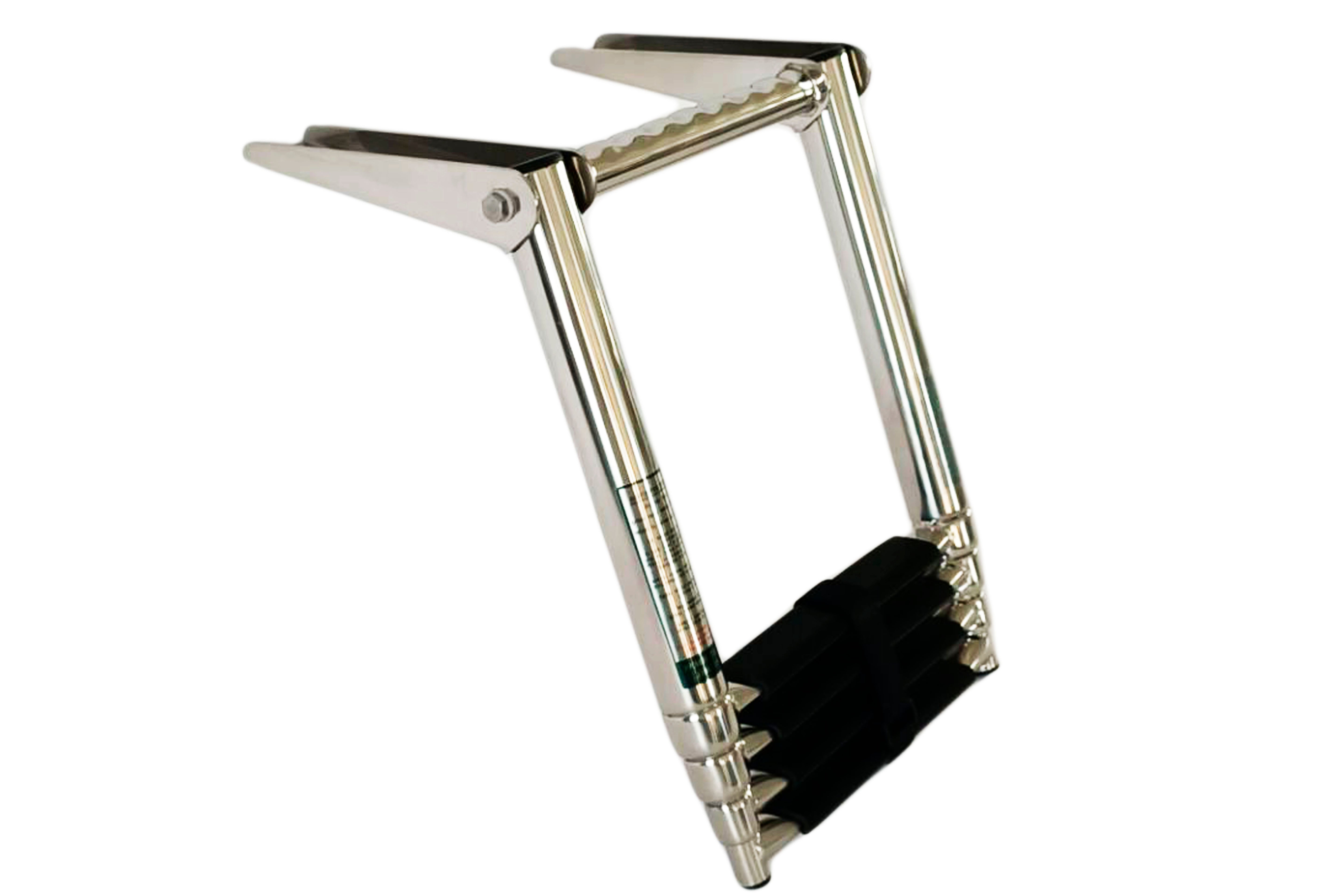 Over-platform Telescoping Drop Ladder w/horizontal handle