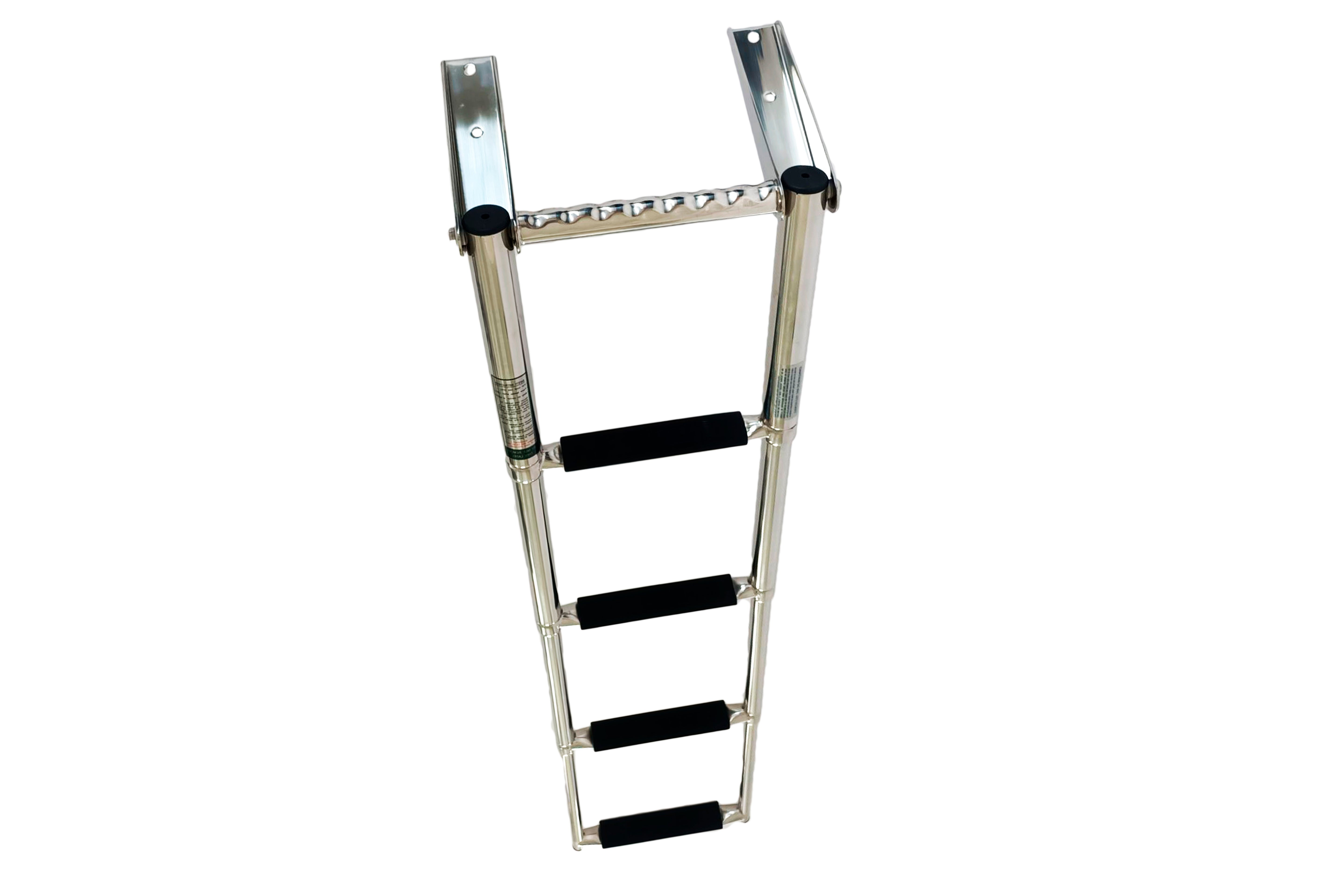 Over-platform Telescoping Drop Ladder w/horizontal handle