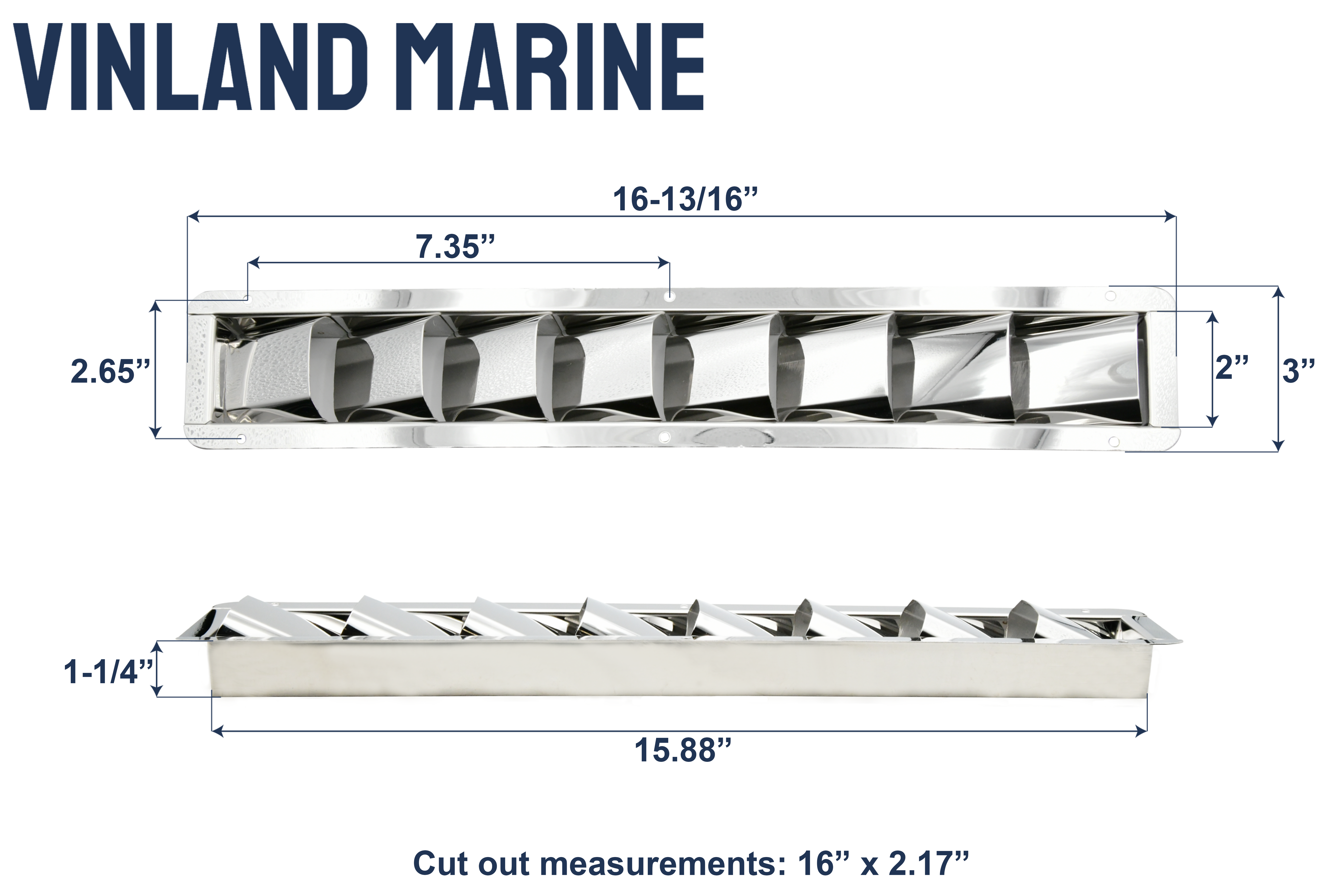 Stainless Steel Louvered Vent