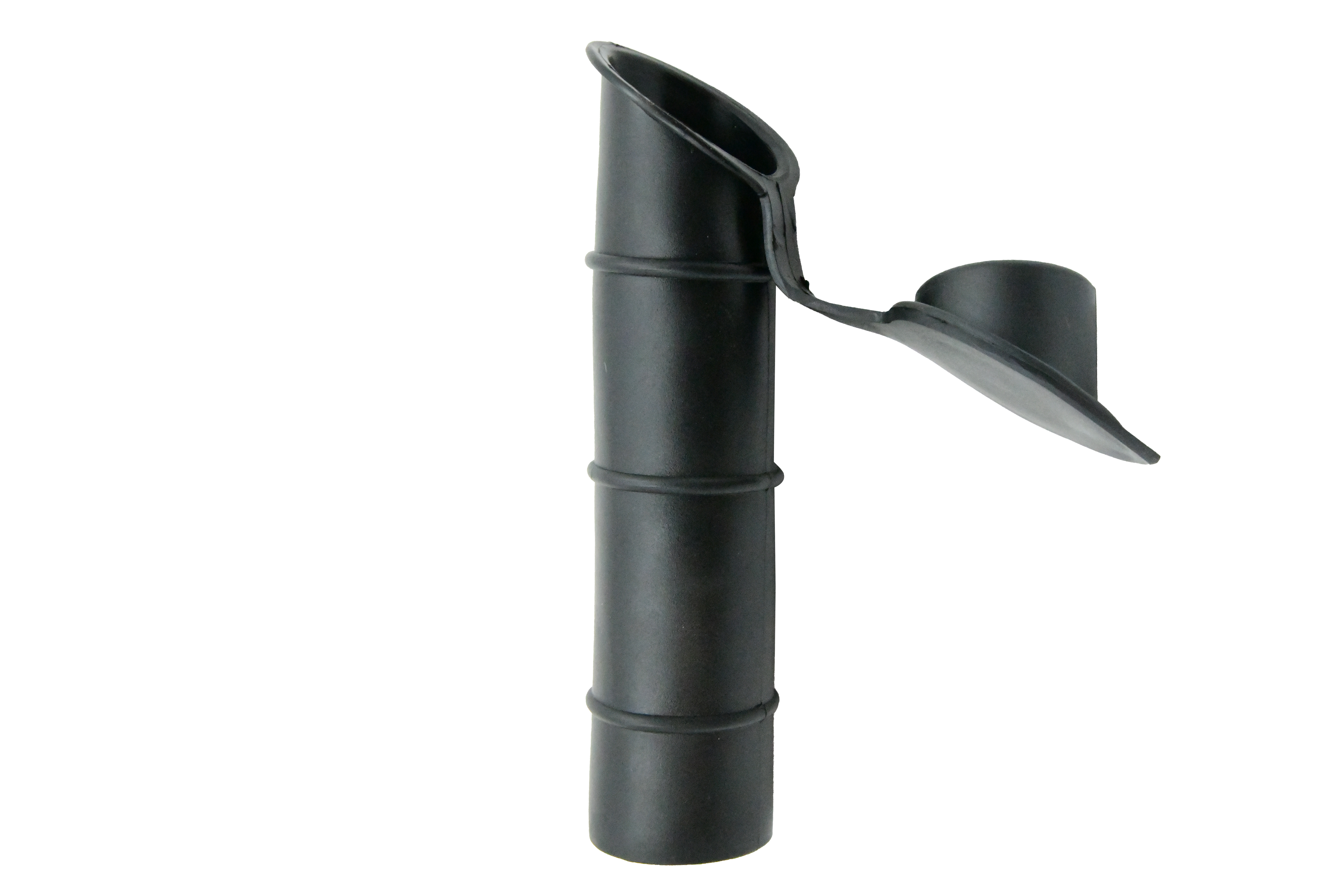 Heavy Duty Investment Cast Angled Flush Mount Rod Holder w/Black PVC Liner & Cap