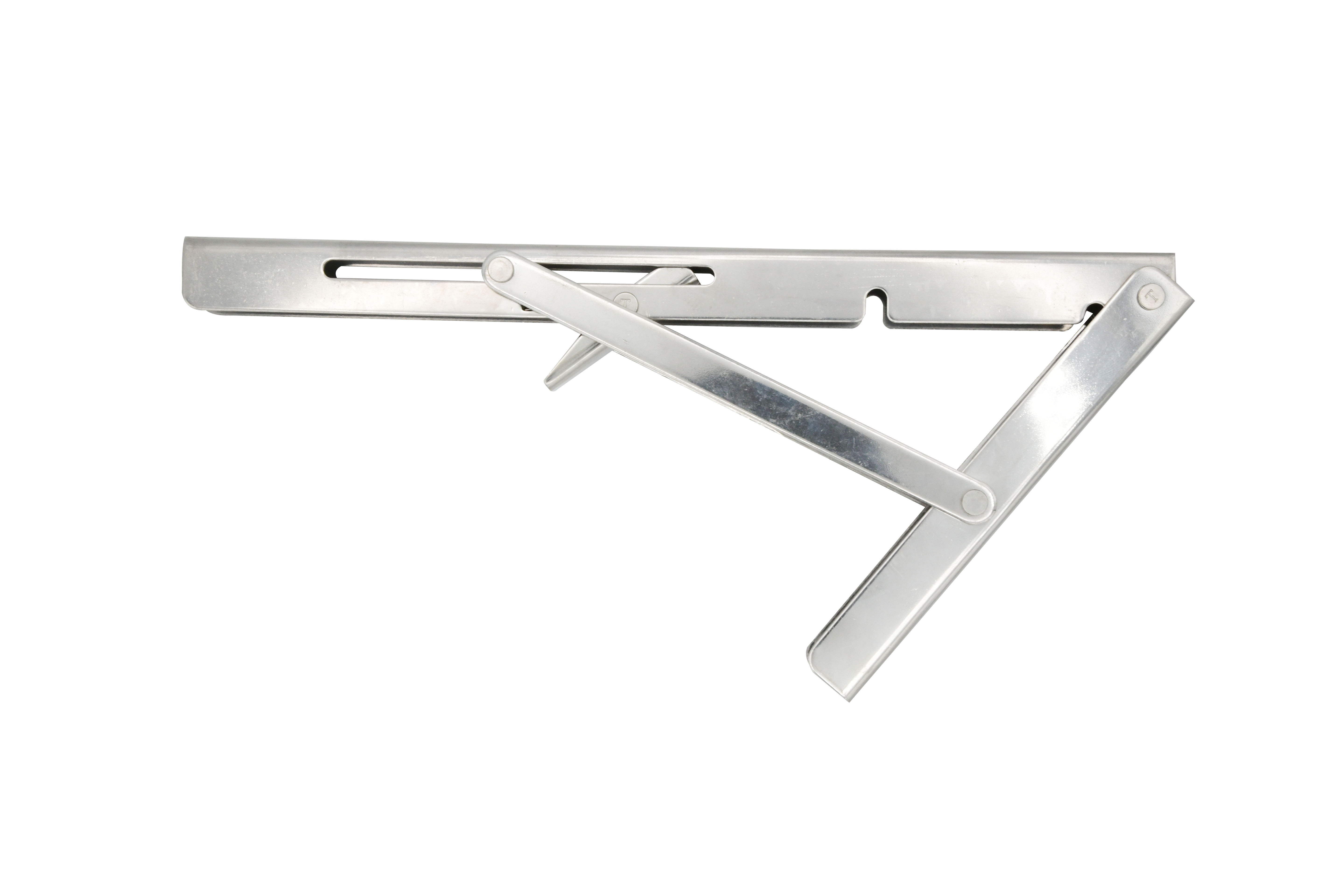 12" Hinged Shelf Bracket, 304 Stainless Steel