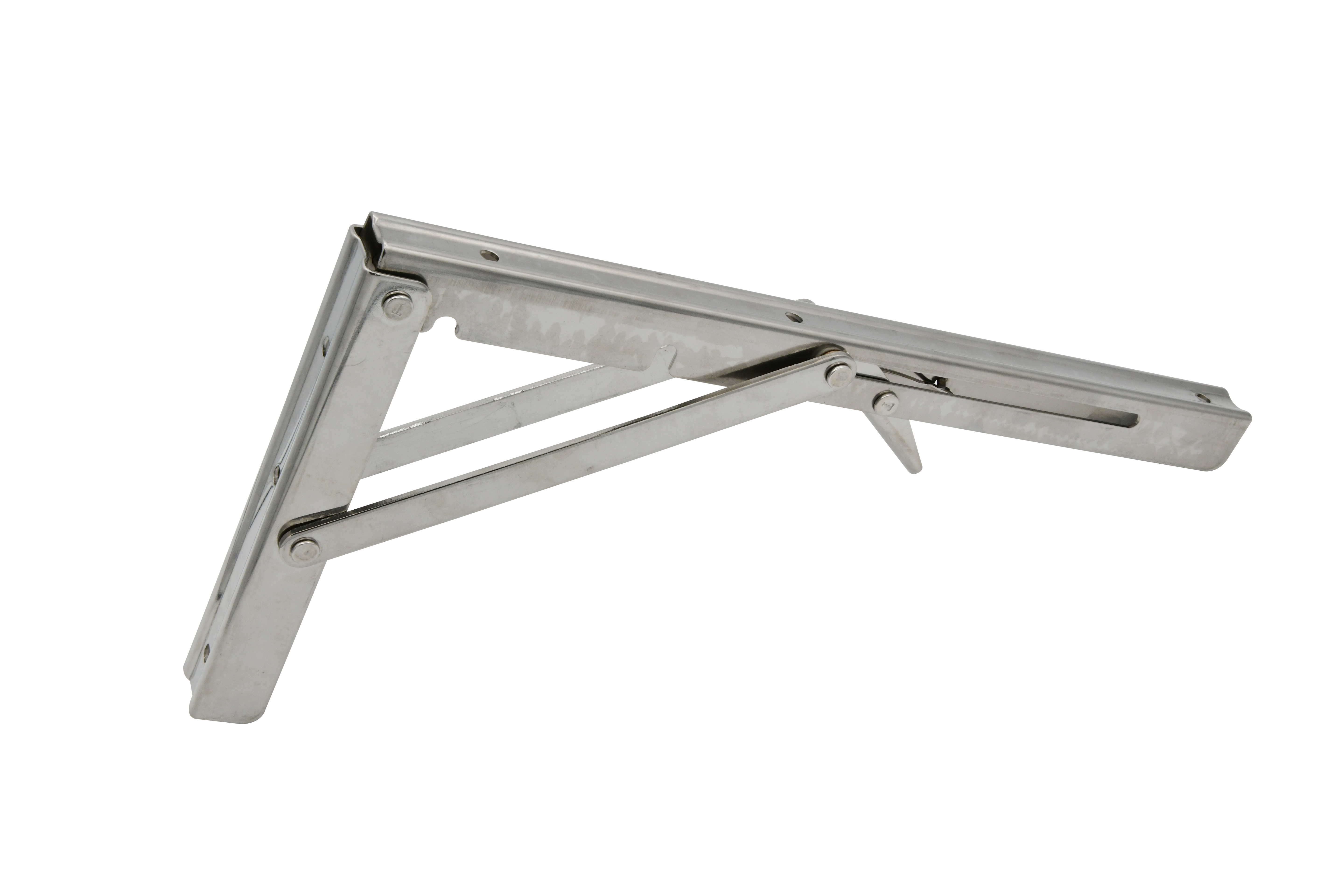 12" Hinged Shelf Bracket, 304 Stainless Steel