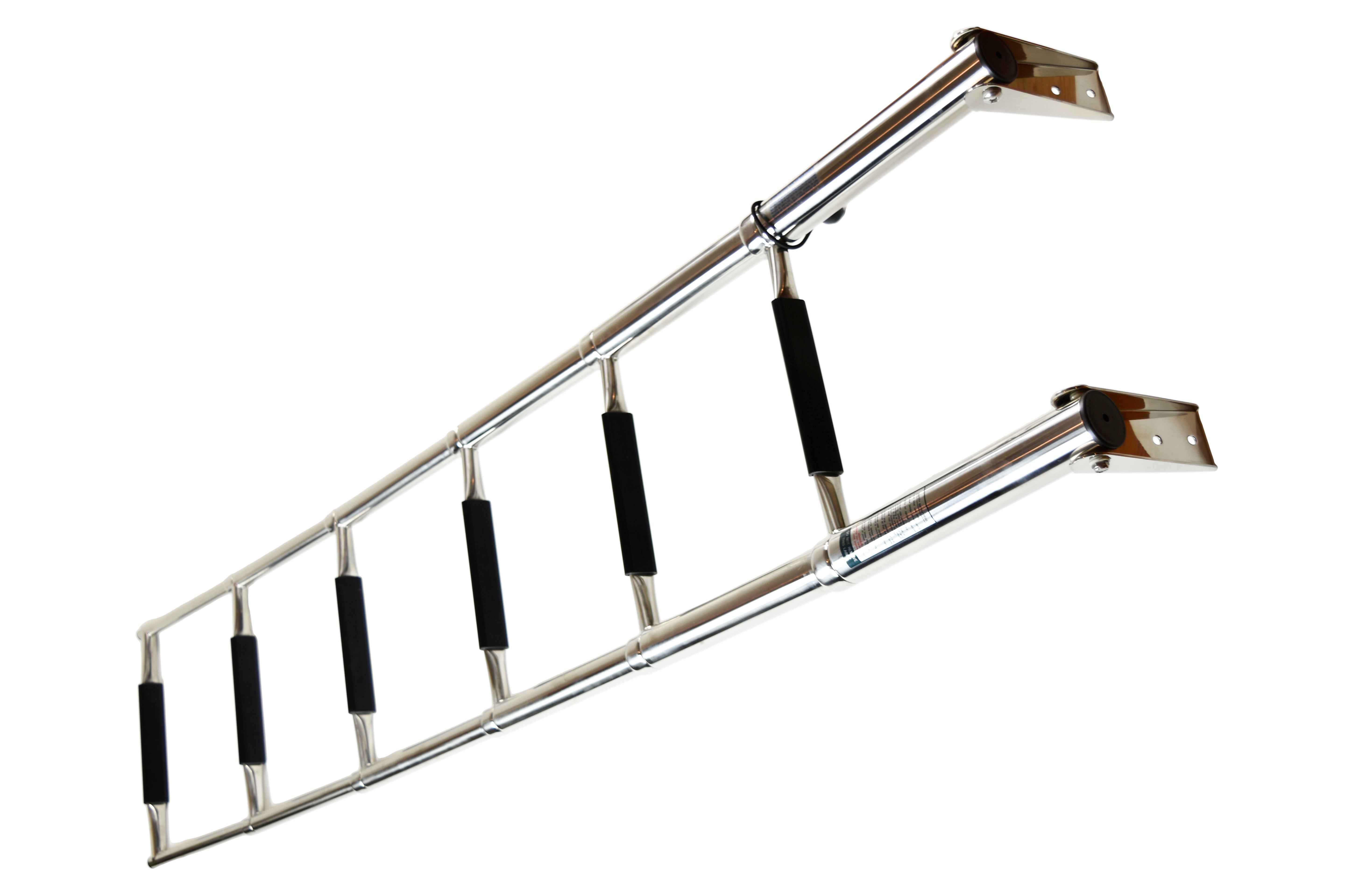 Stainless Steel Over-Platform Telescoping Ladder