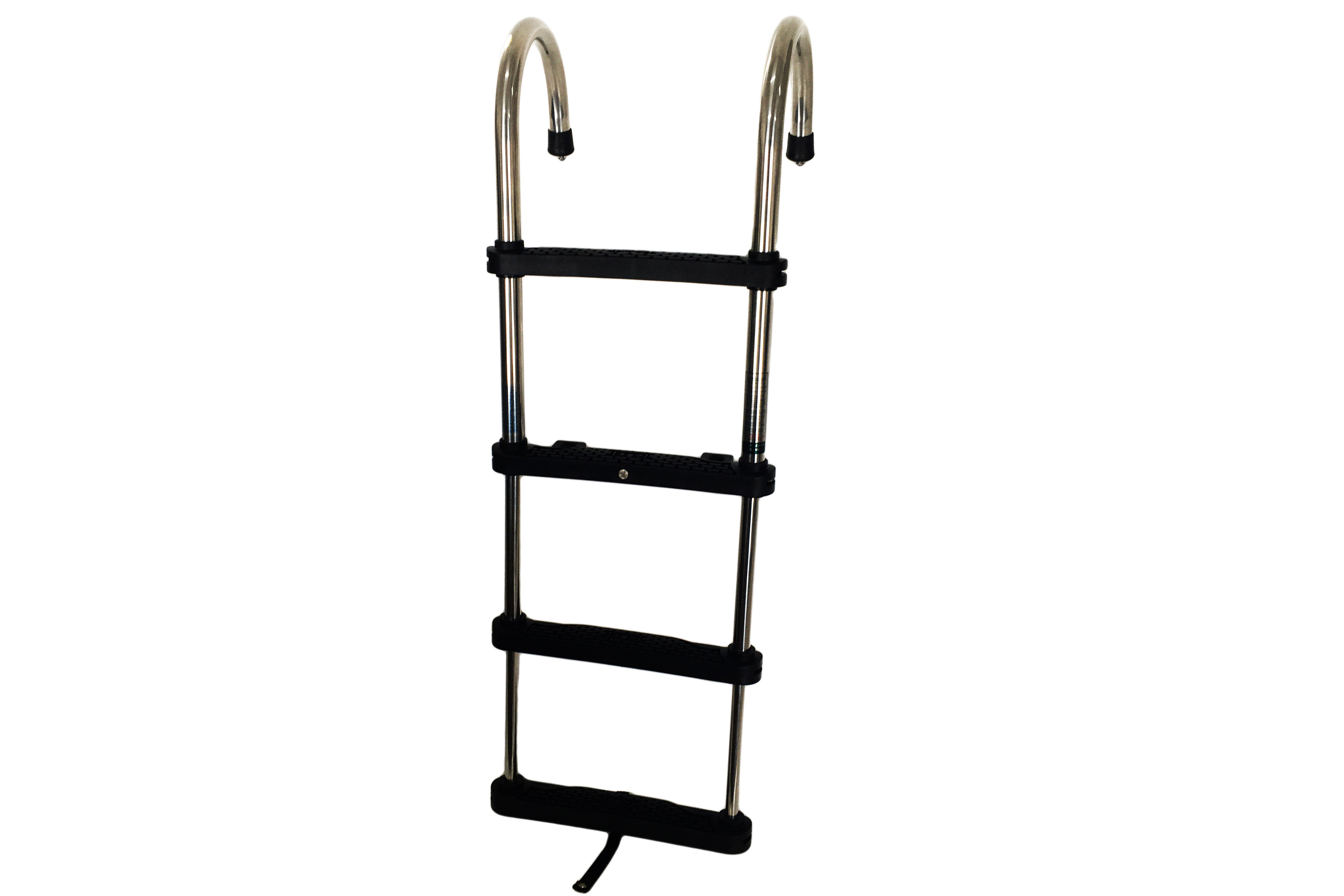 Telescoping Detachable Gunwale Hook Ladder