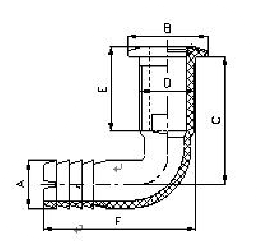 316 Stainless Steel Covered Trim 90° Nylon Thru-Hull