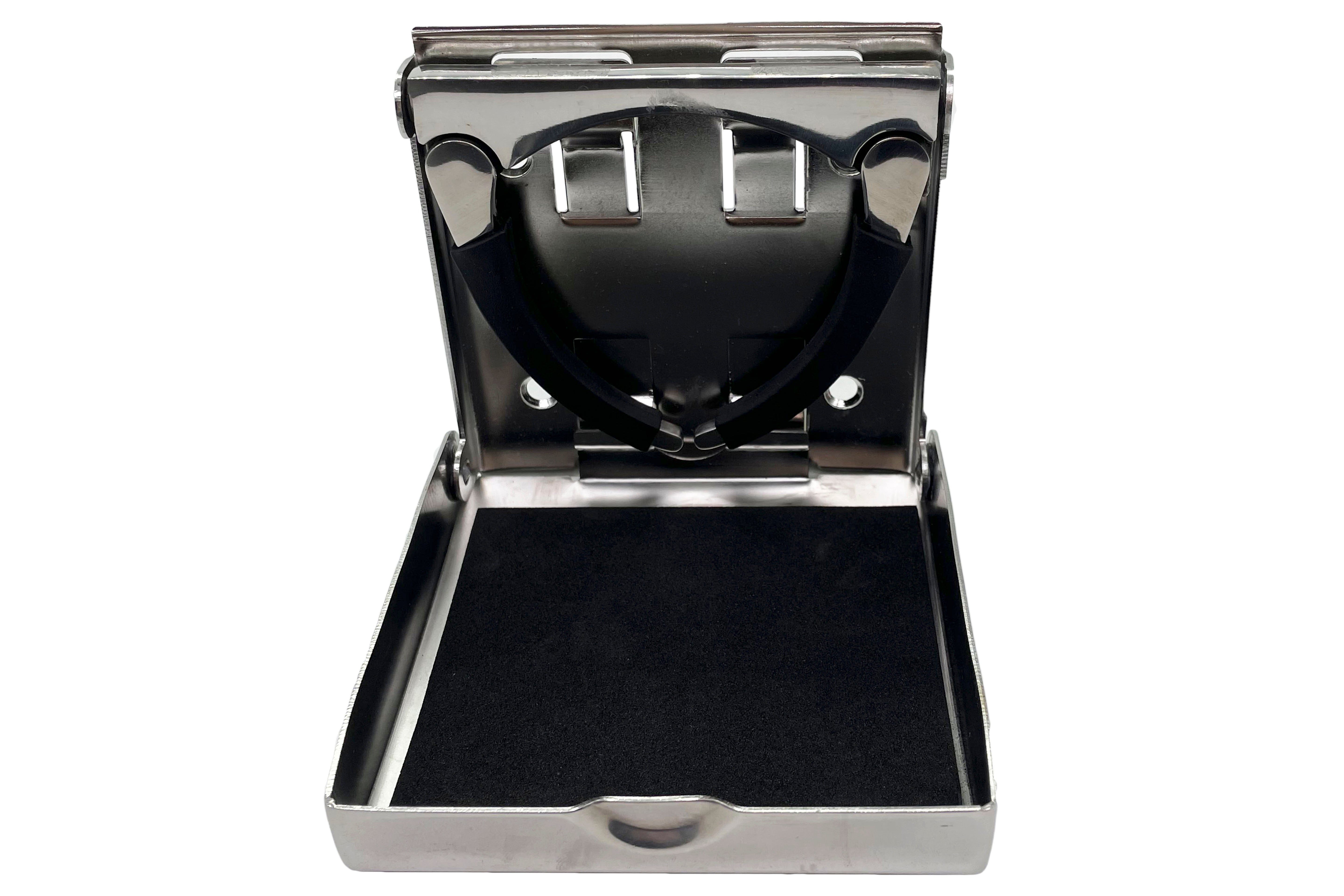 304 Stainless Steel Adjustable Foldable Compact Drink Holder