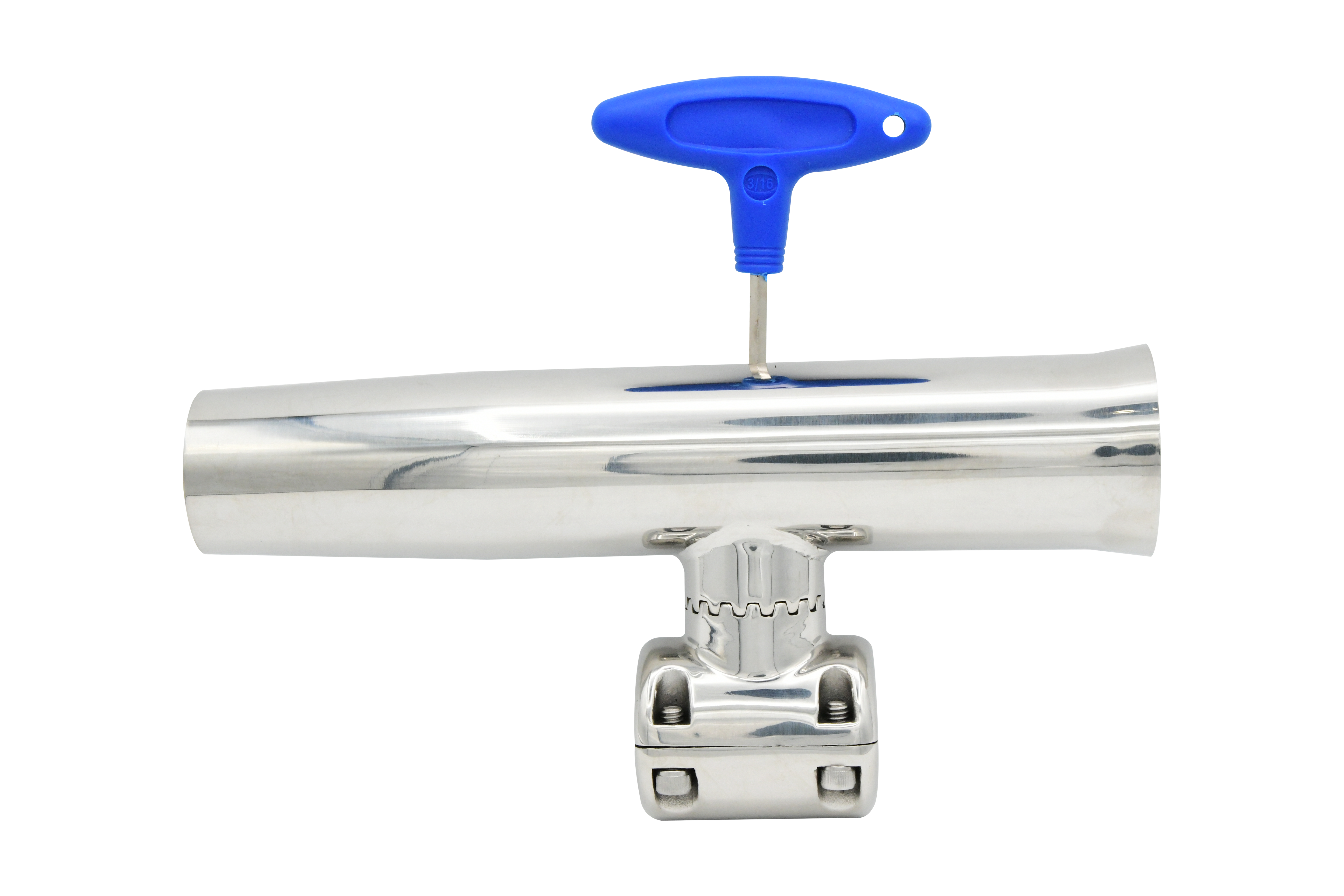 Clamp-on Adjustable Flared T-top Rod Holder