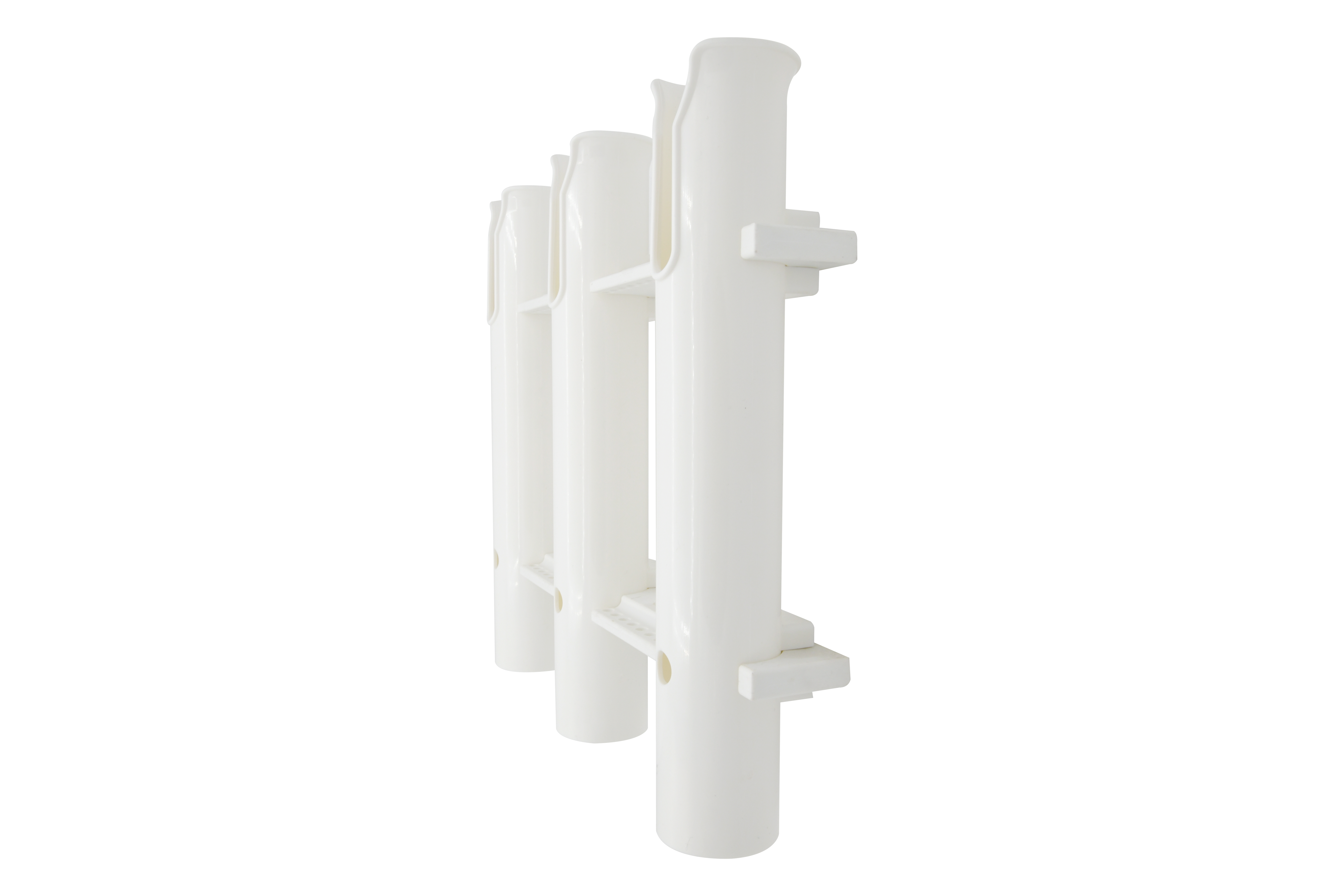 PP White/Black Wall Mount Fishing Rod Holder Bracket