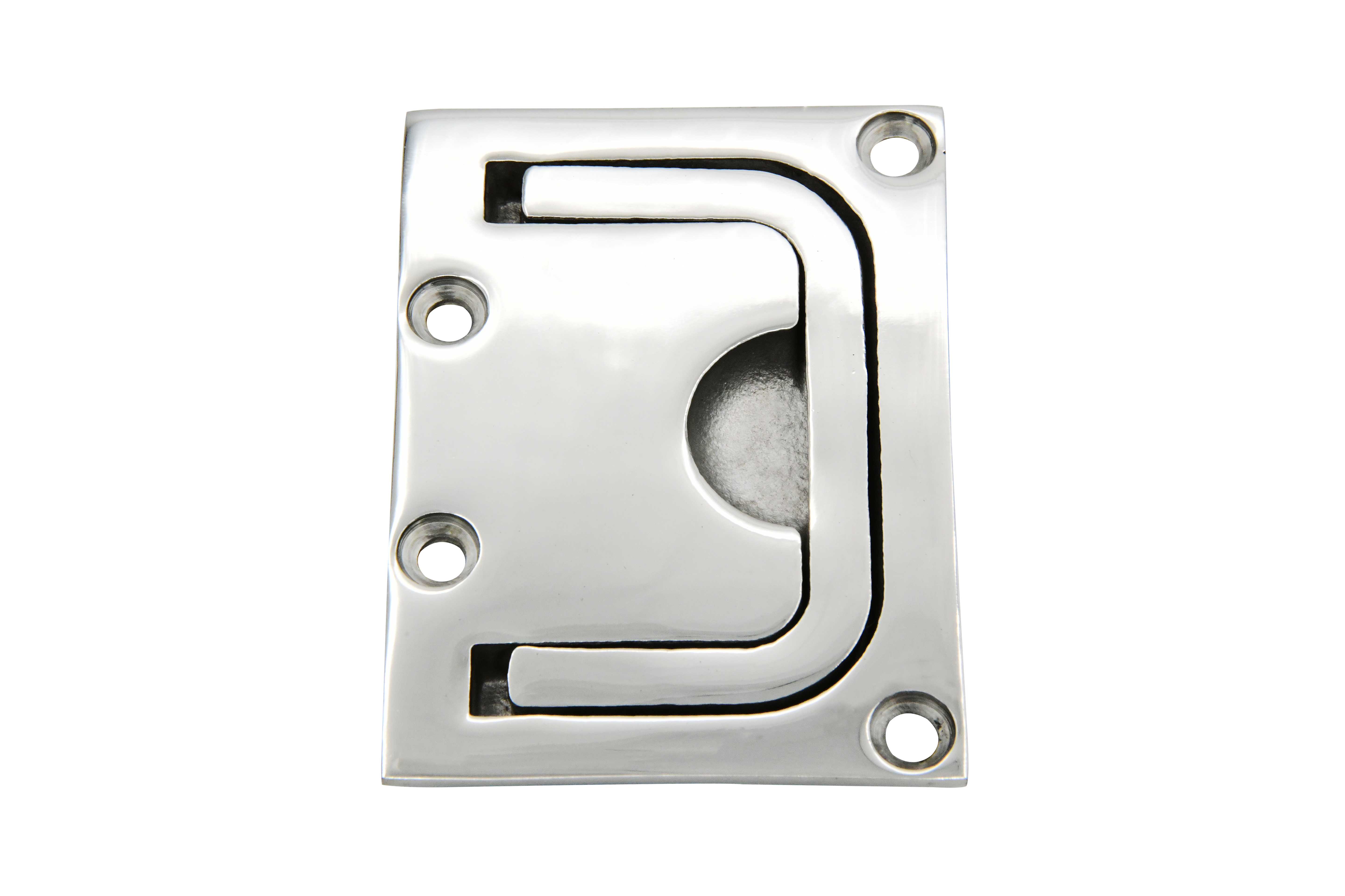 Cast 316 Stainless Steel Square U Flush Lift Snap Handle