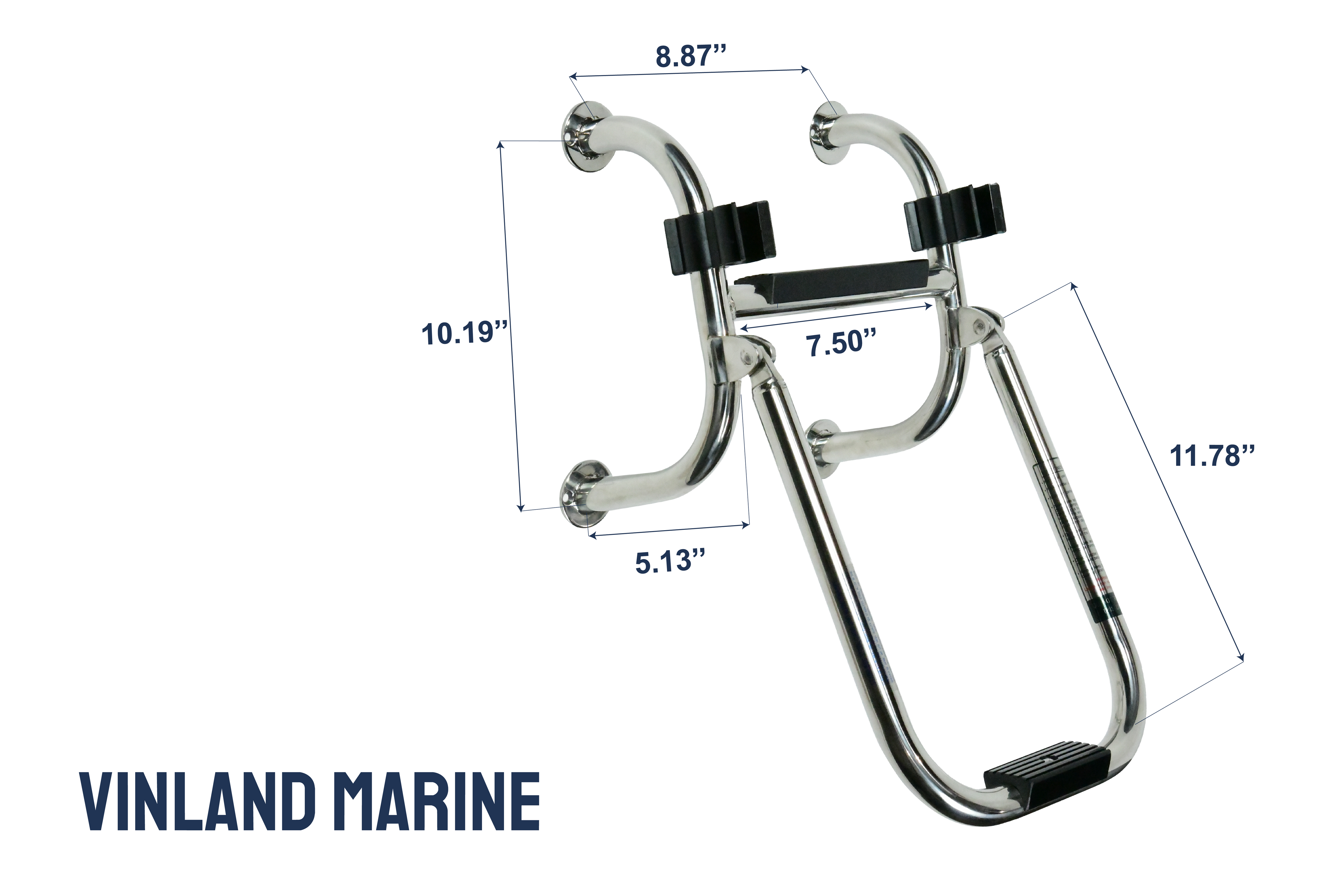 Inclined 2-Step Folding Transom Ladder