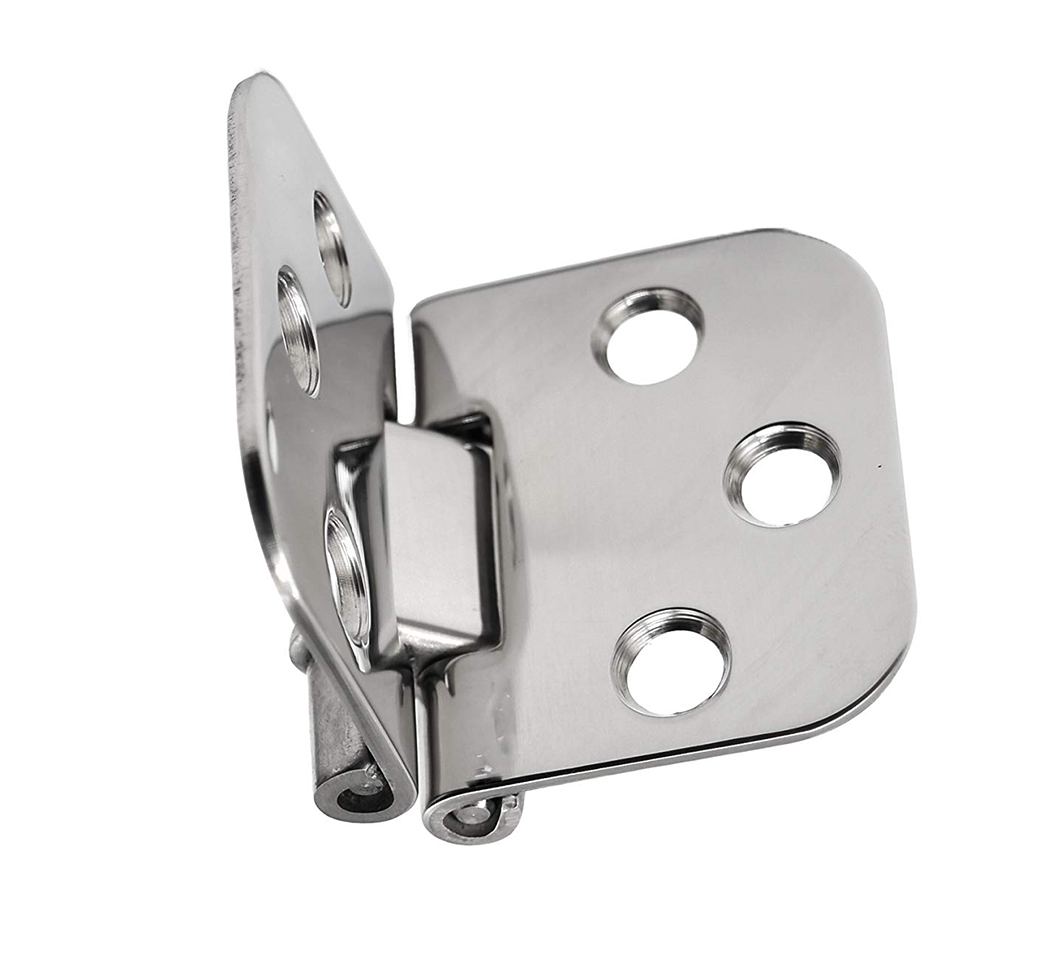 Side profile of Vinland Marine hinge with attached plate