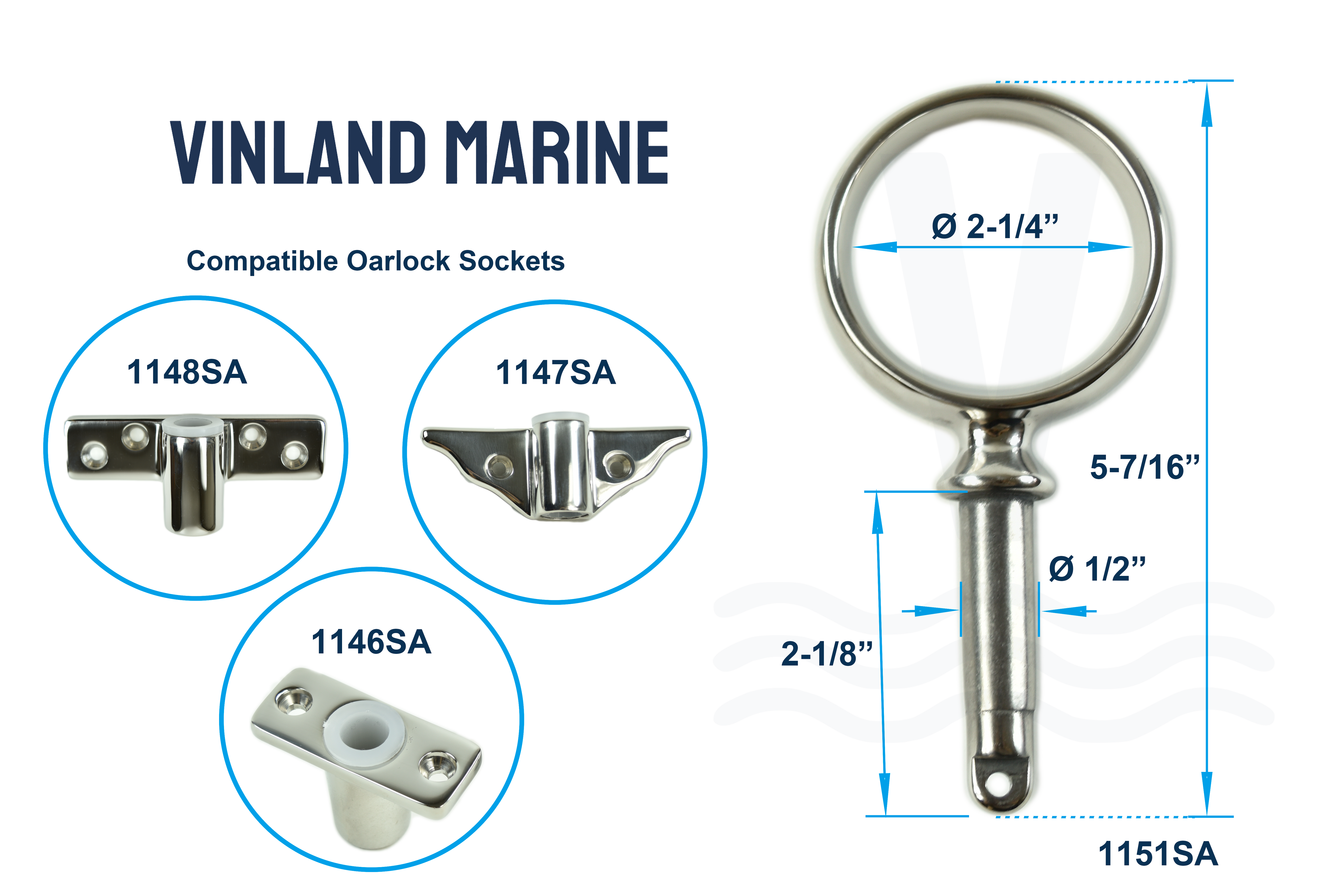 Round Rowboat Oar lock