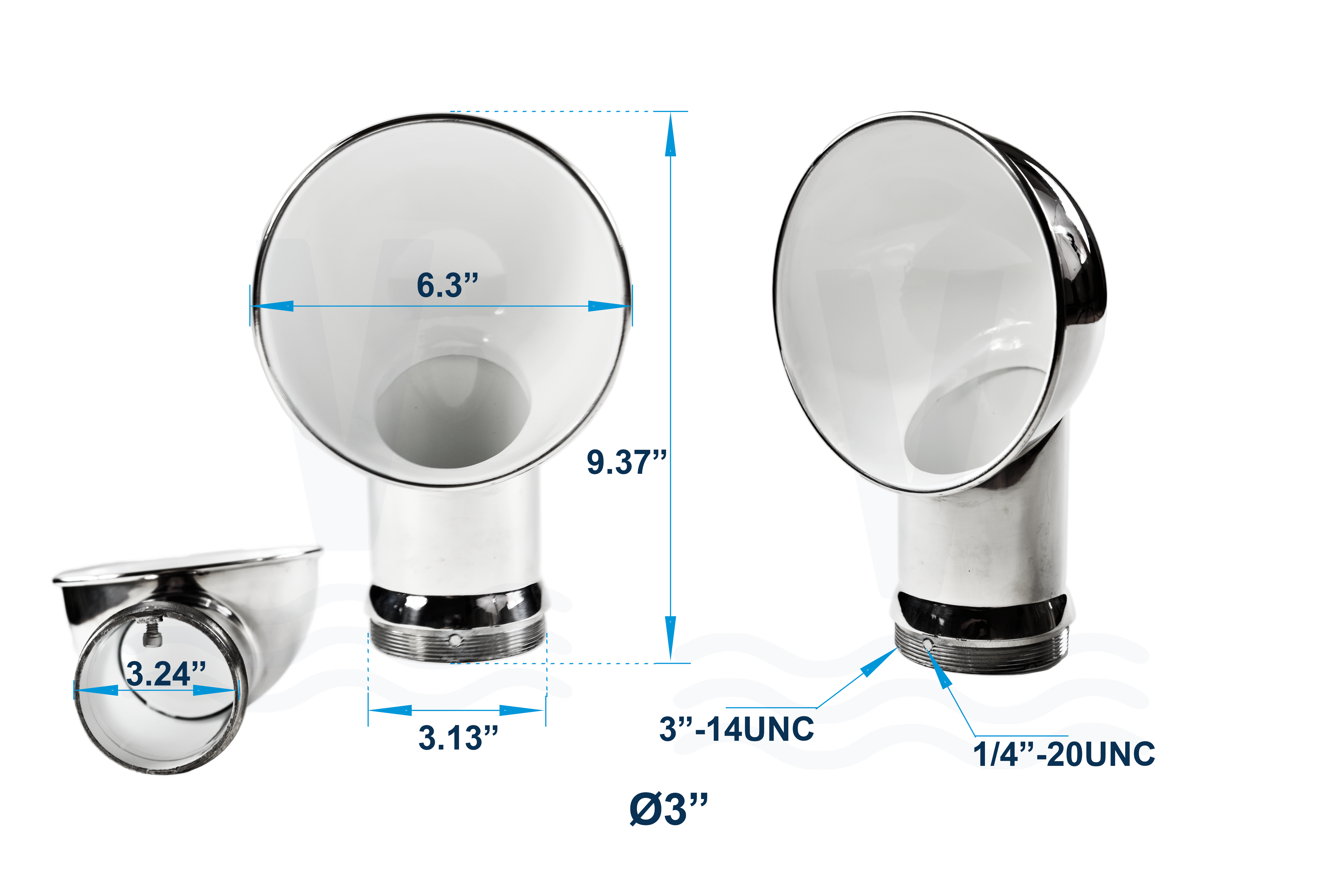 Round Cowl Ventilator with Deck Plate