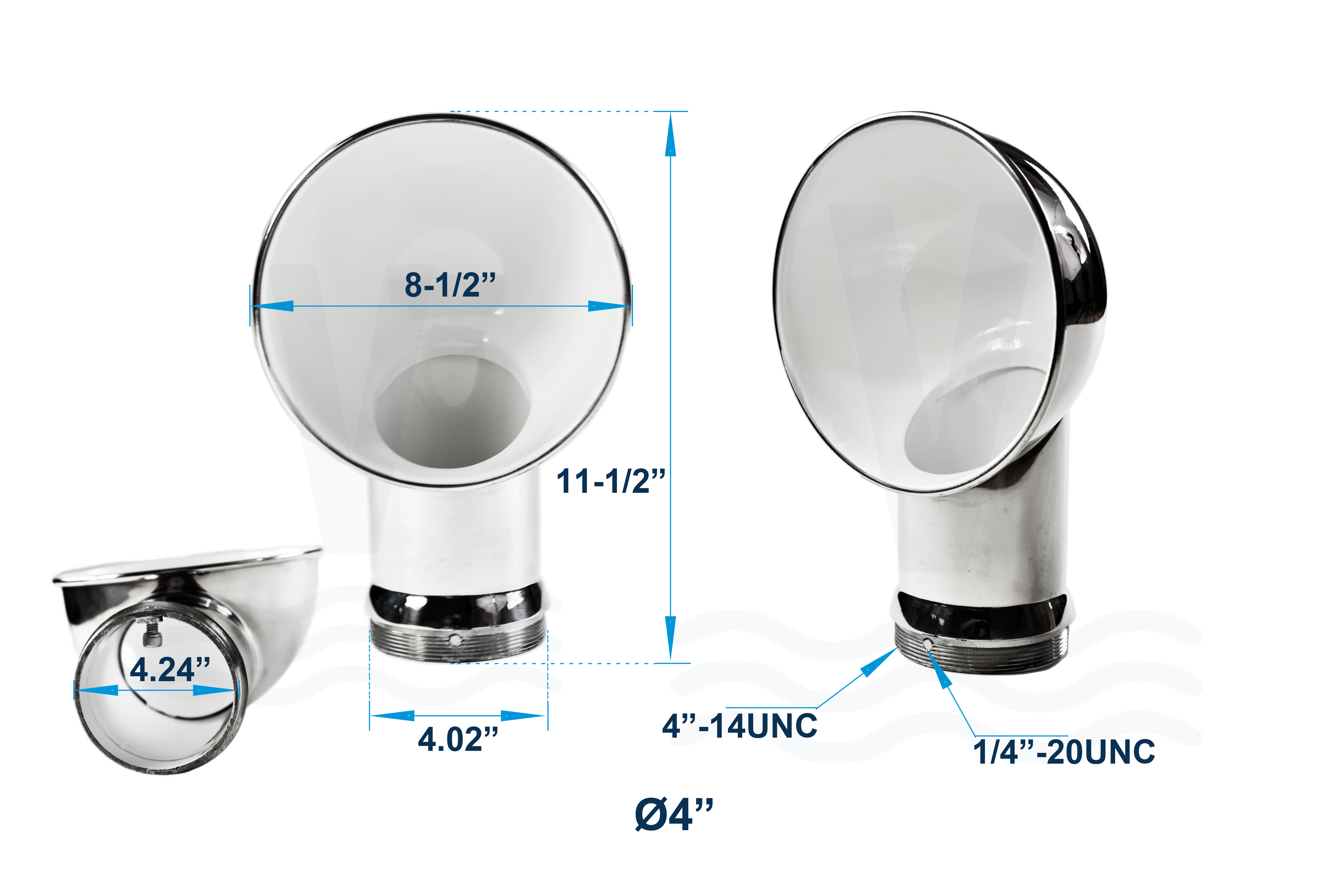 Round Cowl Ventilator with Deck Plate