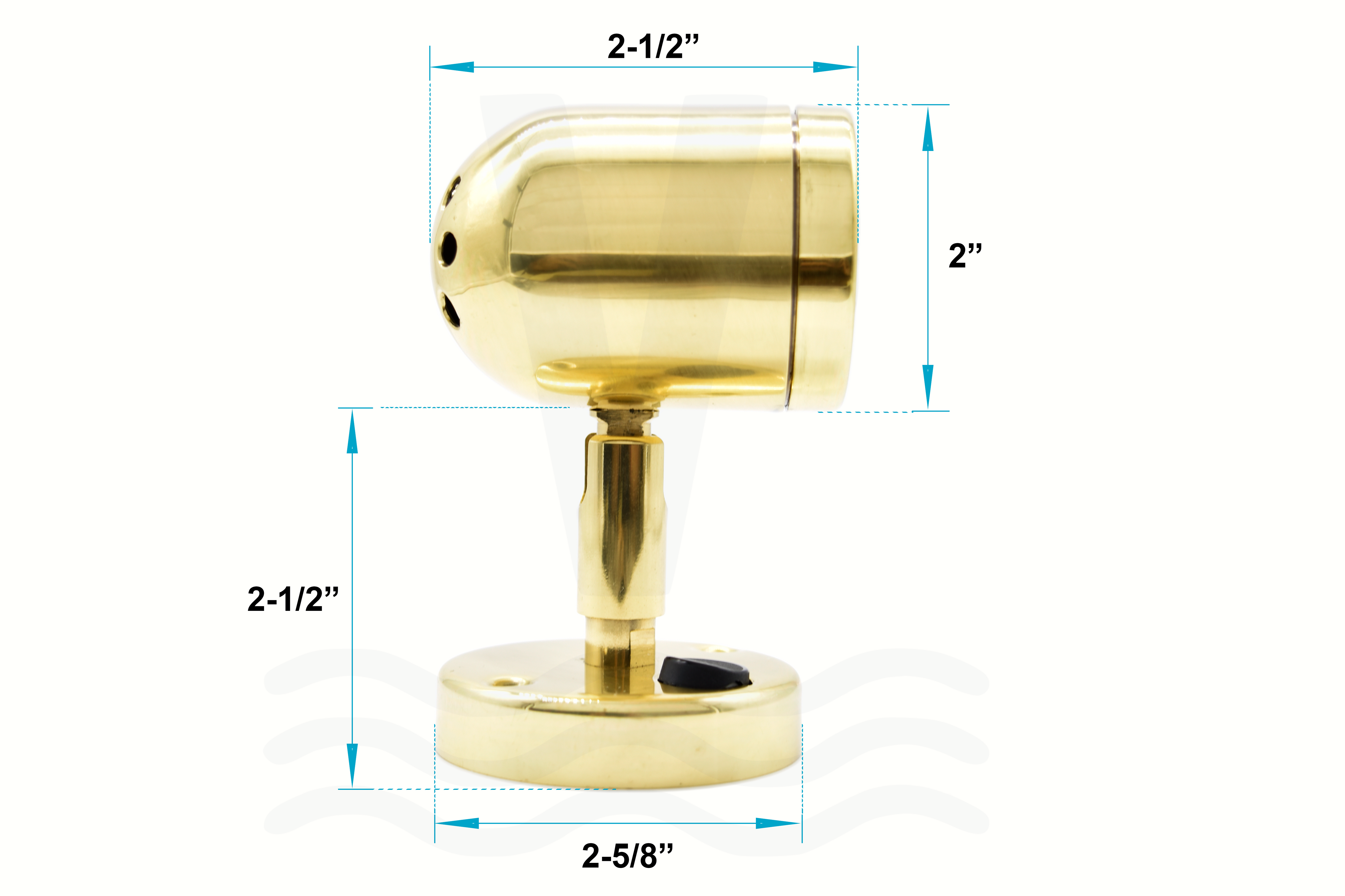 Brass LED Boat Reading Light