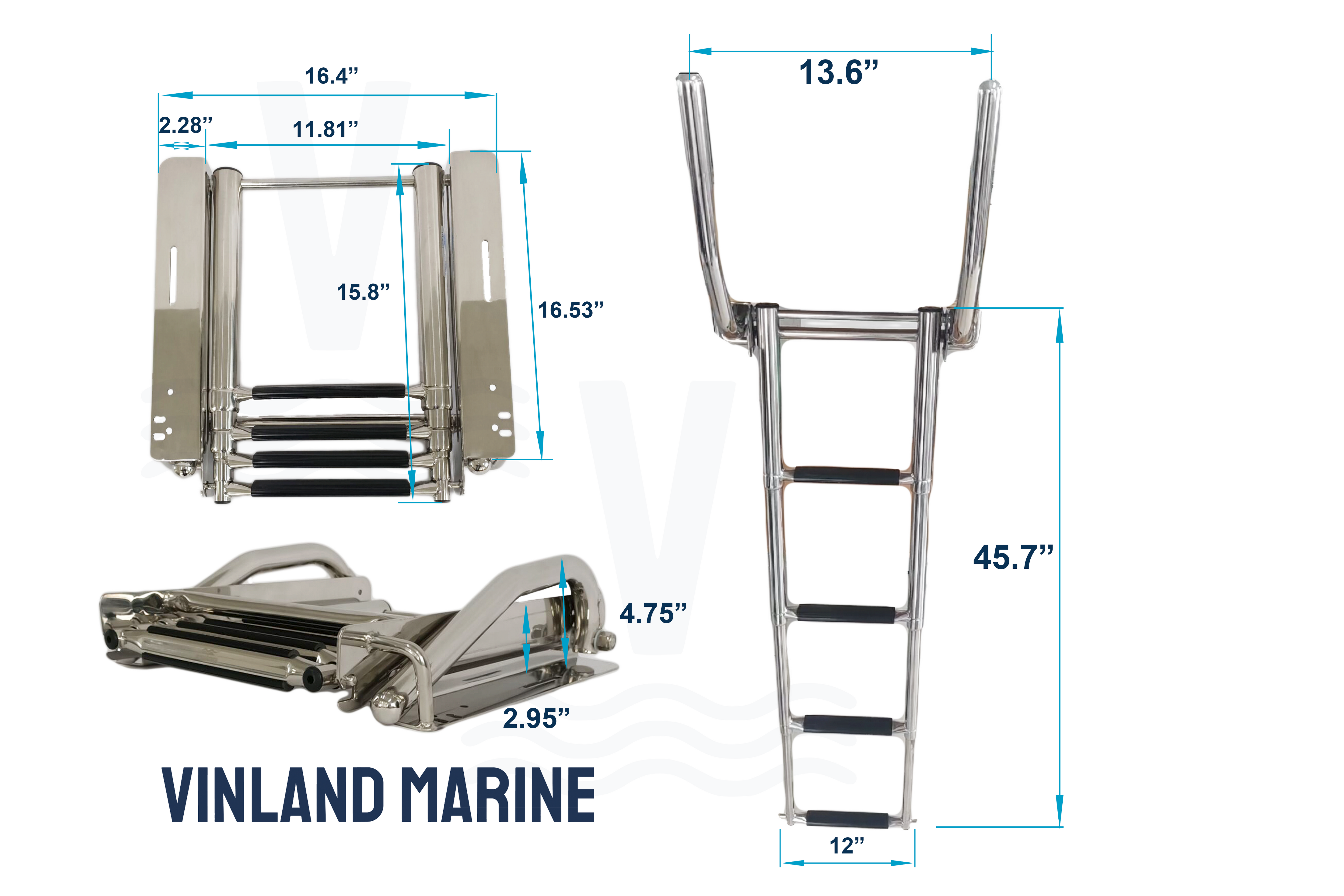 Under-Platform Retractable Handrail Ladder