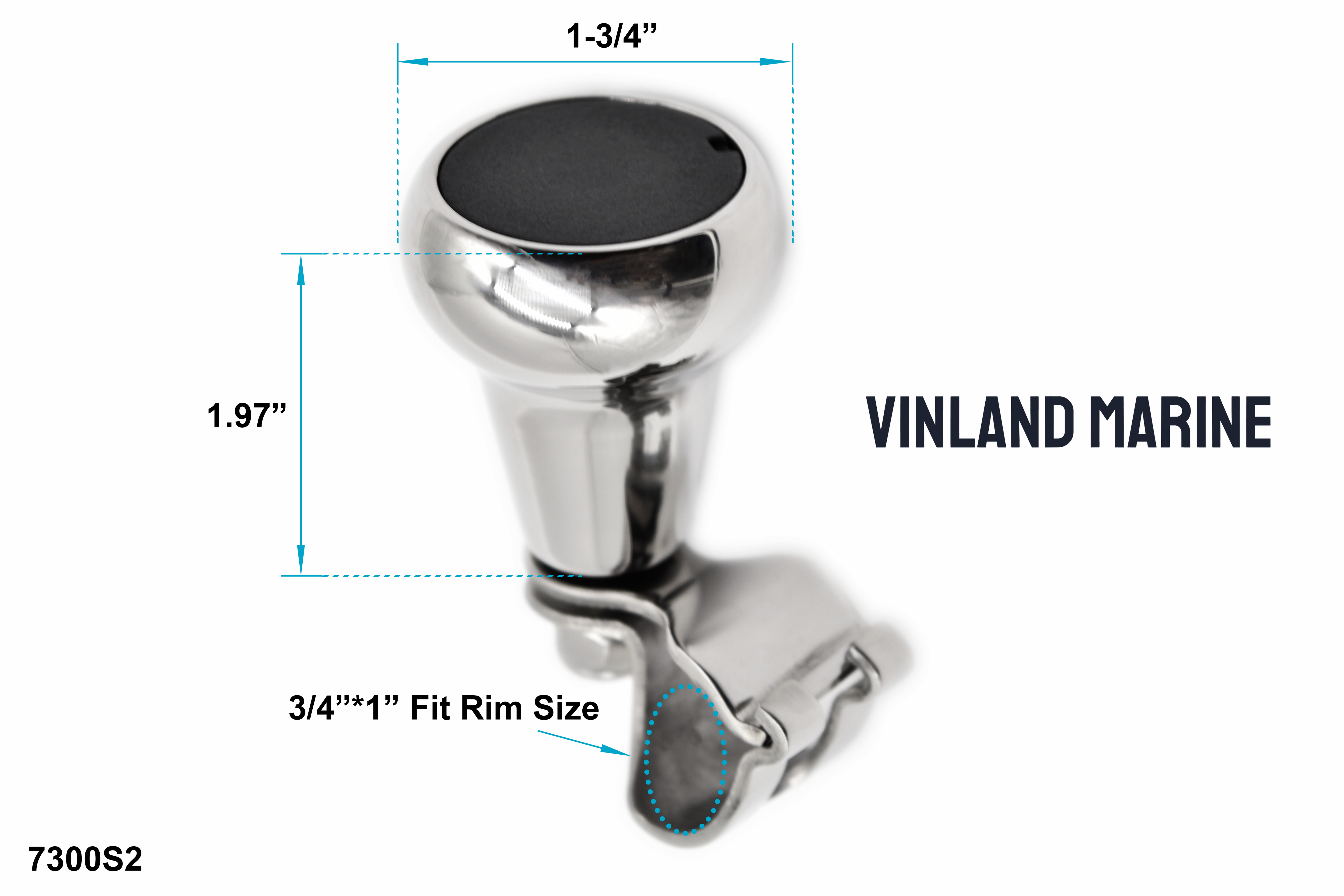 Boat Steering Wheel Knob with Claw Clamp