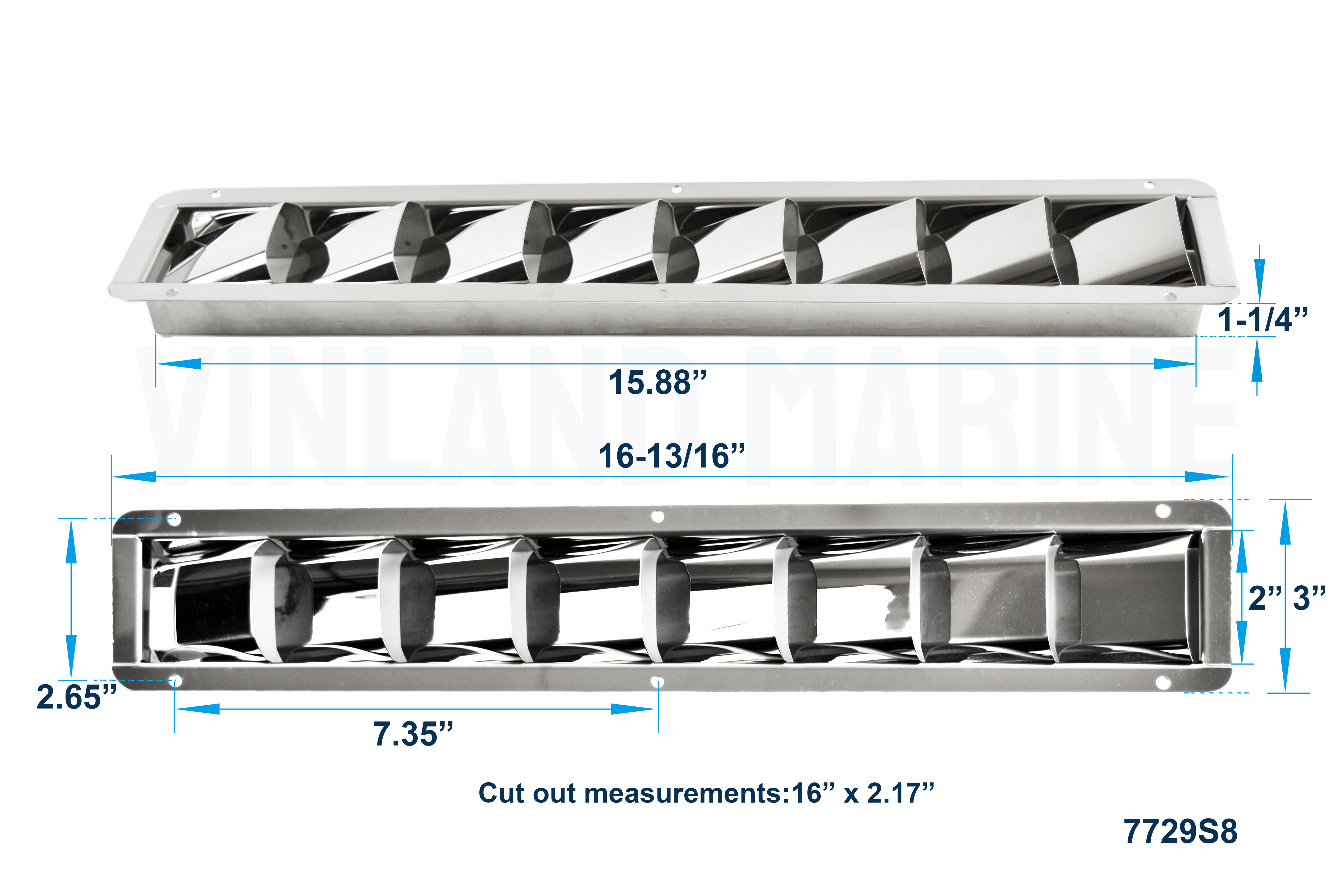 Stainless Steel Louvered Vent