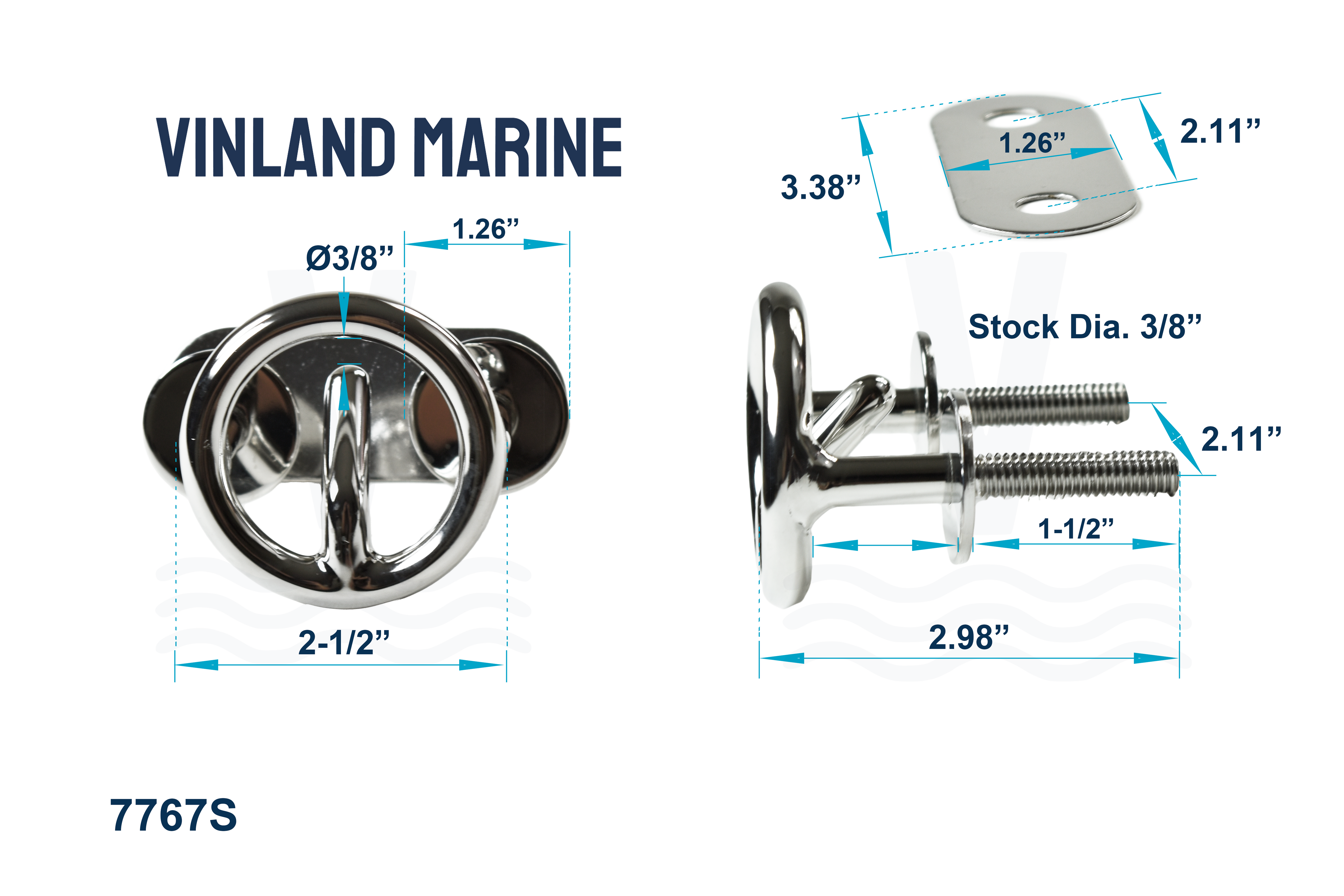 Heavy Duty Transom Mount Water Ski Tow