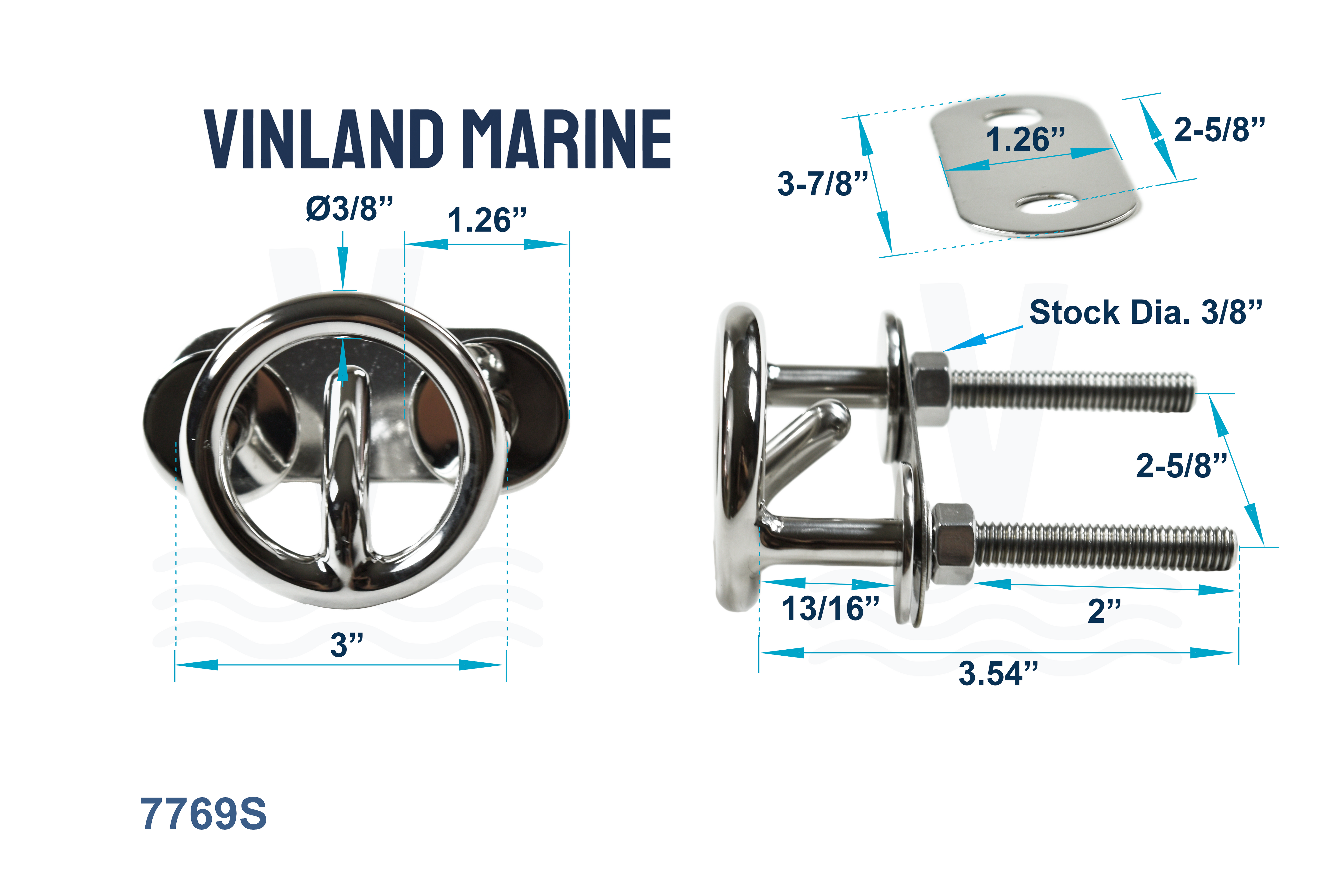 Heavy Duty Transom Mount Water Ski Tow