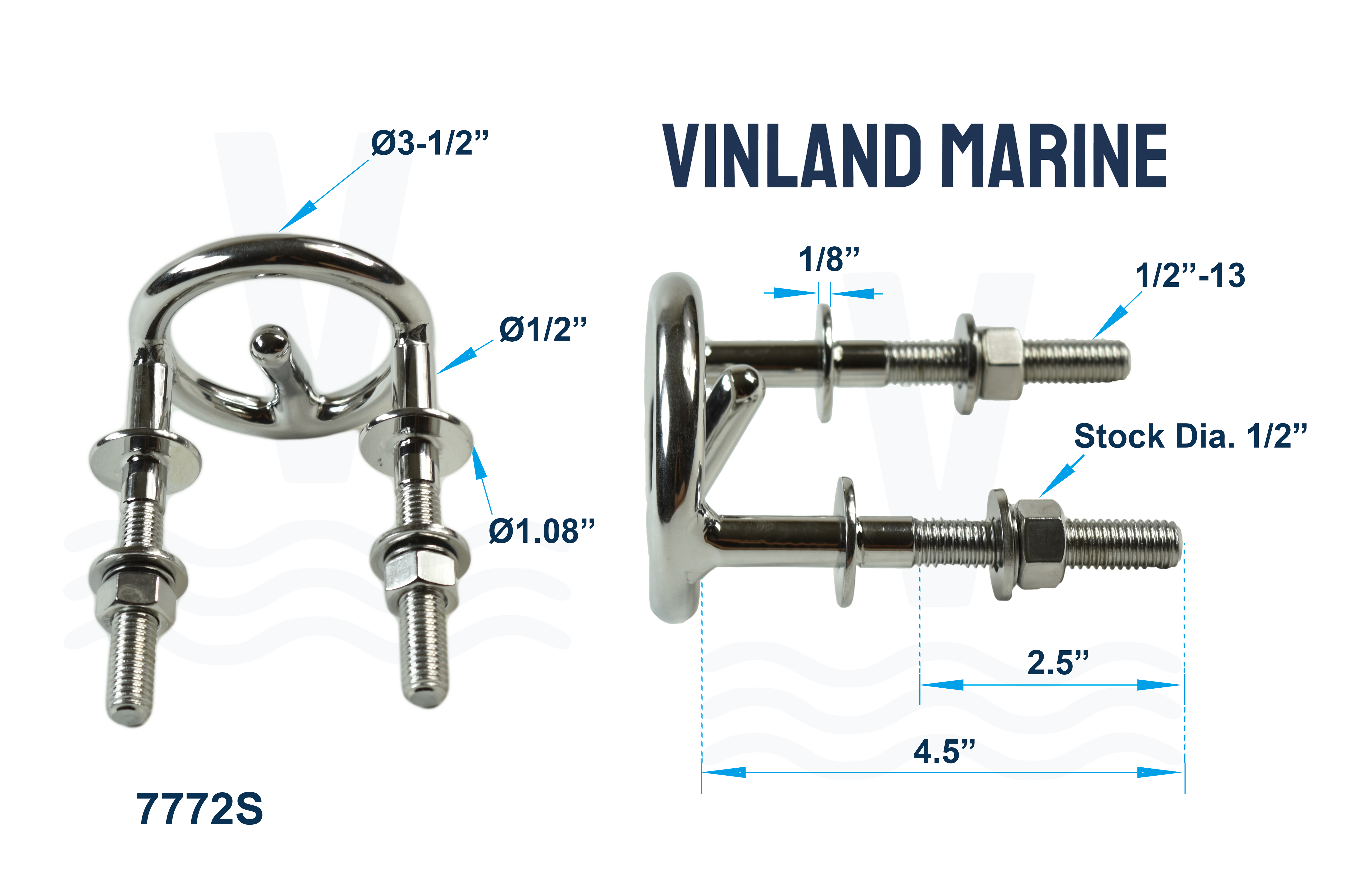 Heavy Duty Transom Mount Water Ski Tow