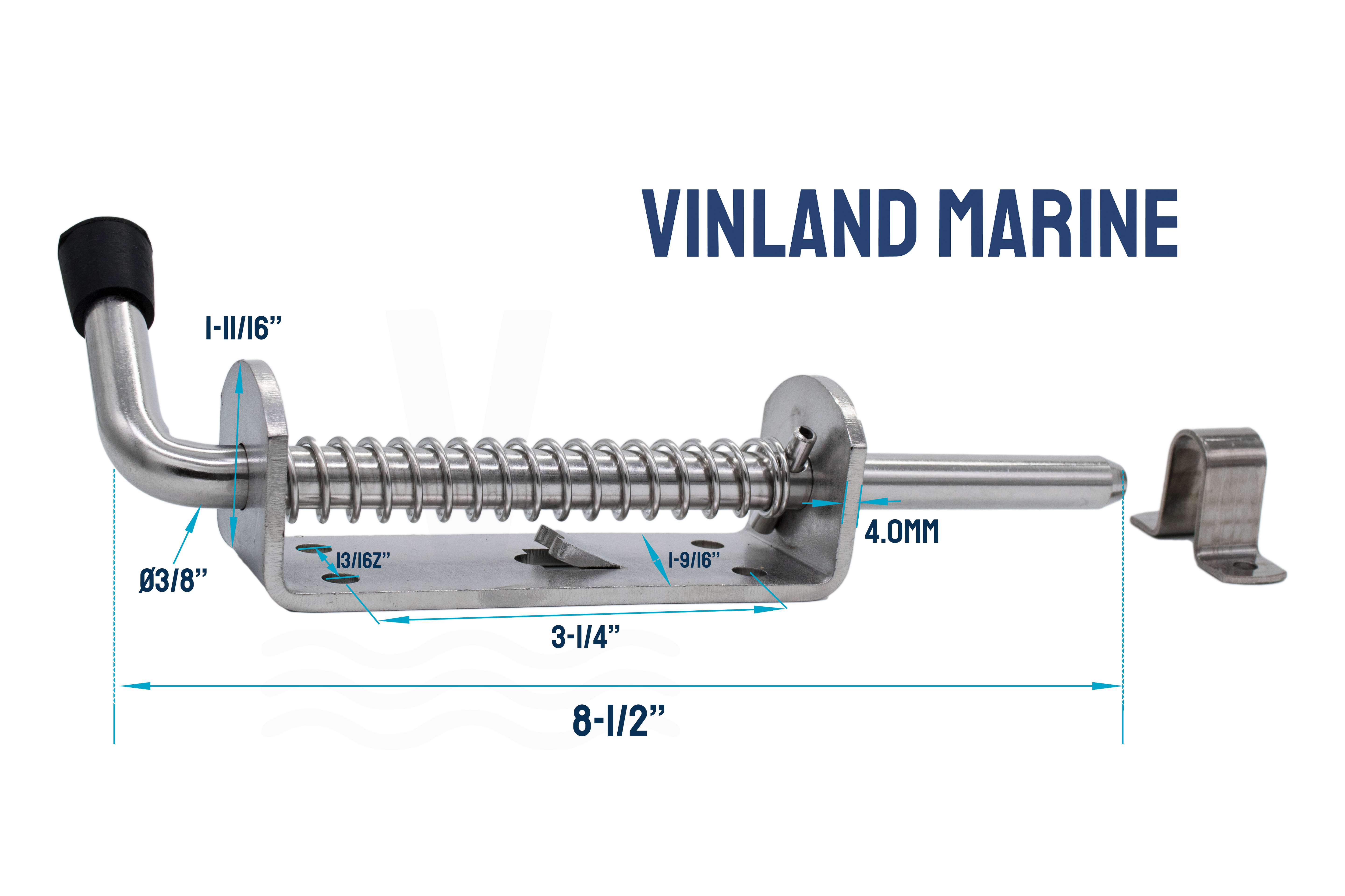 304 Stainless Steel Heavy Duty Spring Loaded Barrel Bolt