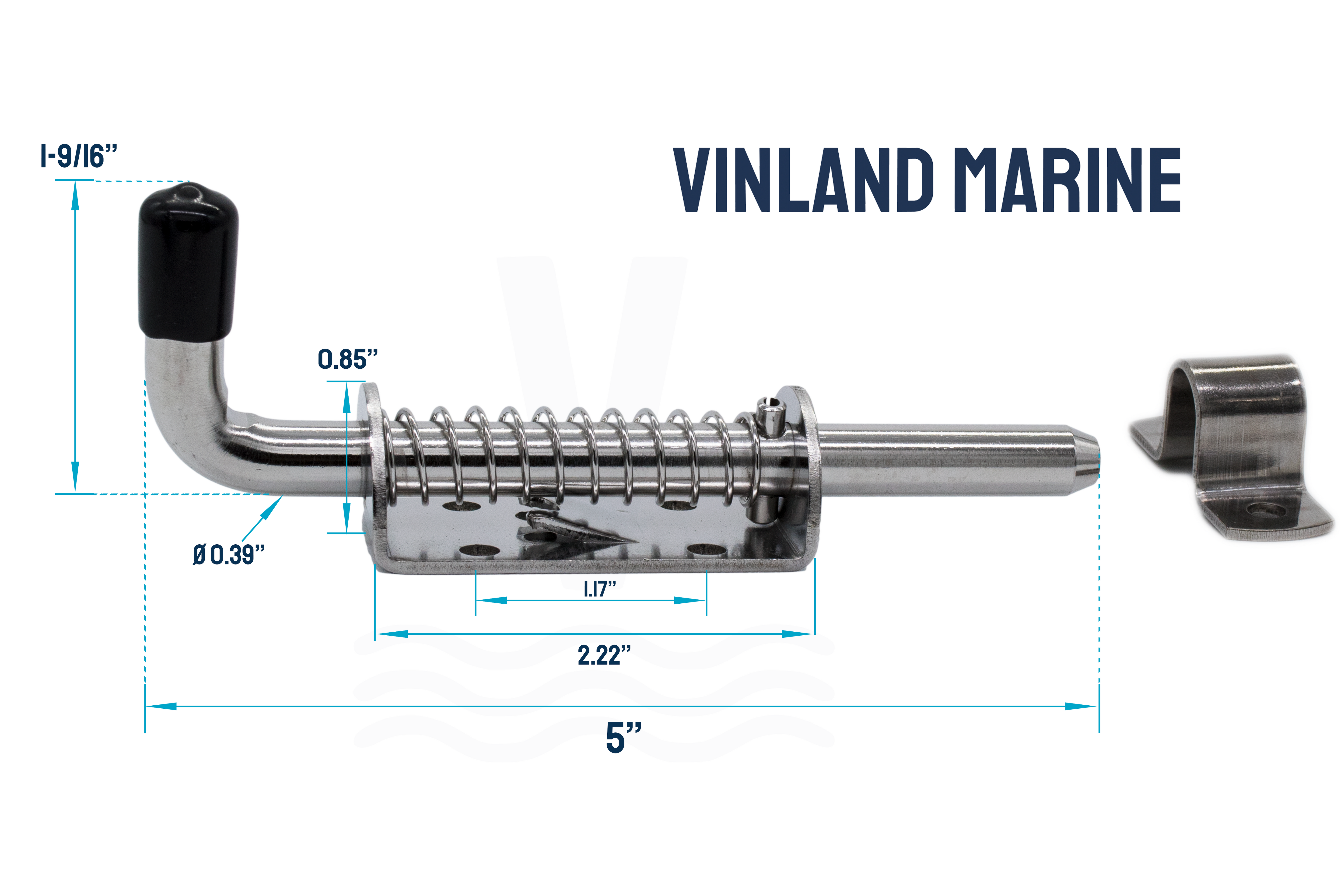 304 Stainless Steel Heavy Duty Spring Loaded Barrel Bolt