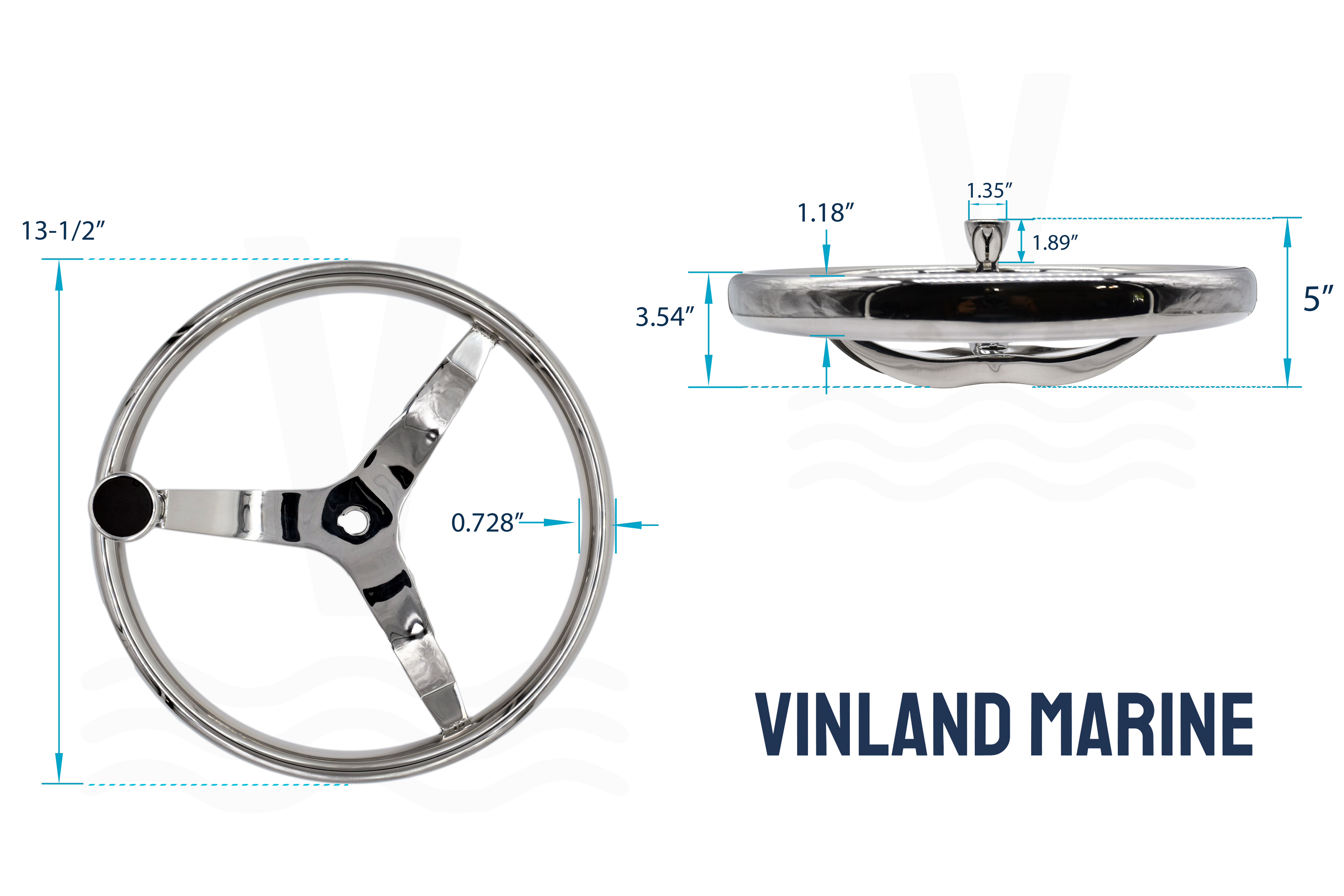 3-spoke Sport Steering Wheel with Bearing Knob