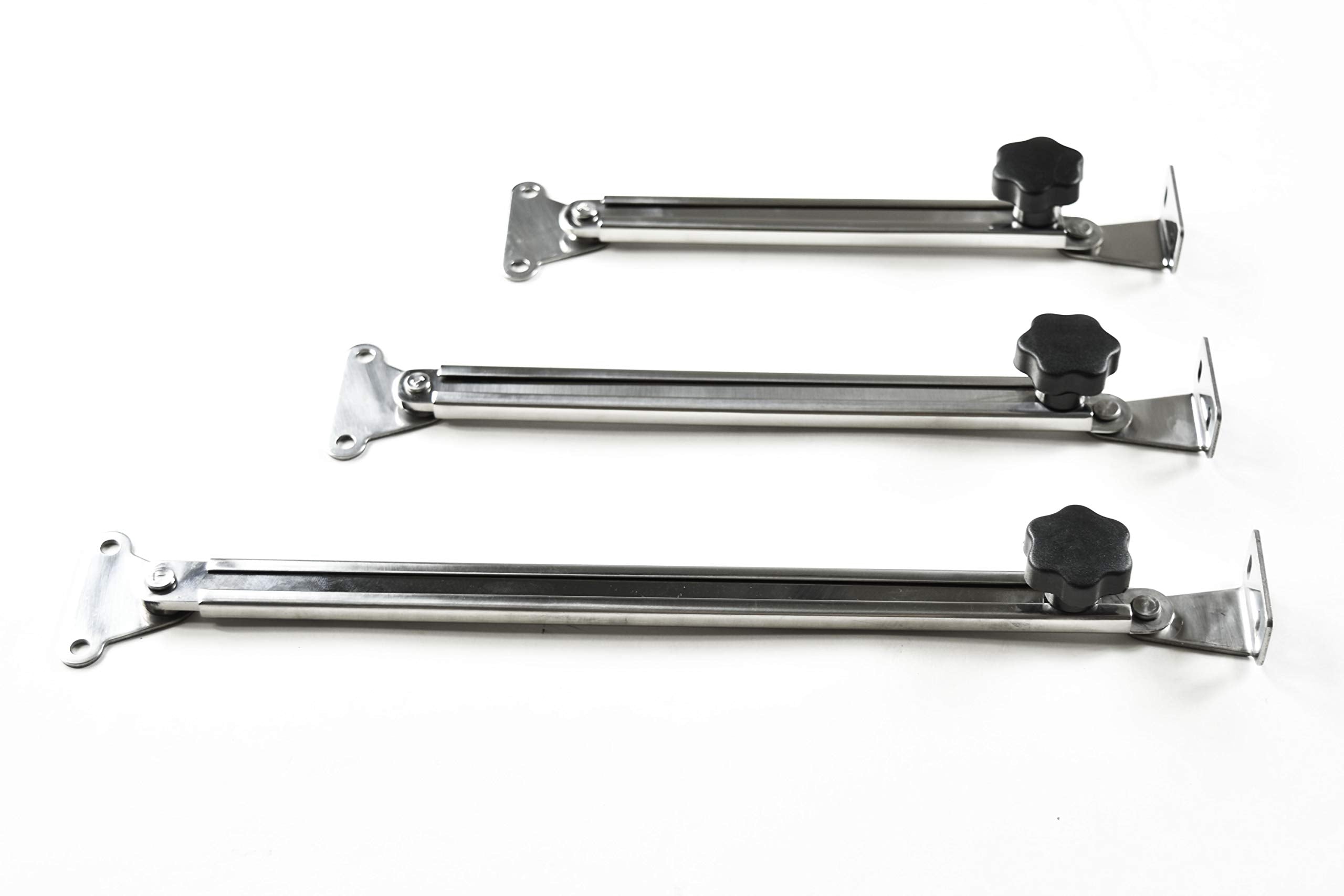Vinland Marine 304SS Adjustable Hatch Support Arm Comparison (S4214P, S4218P, S4219P)