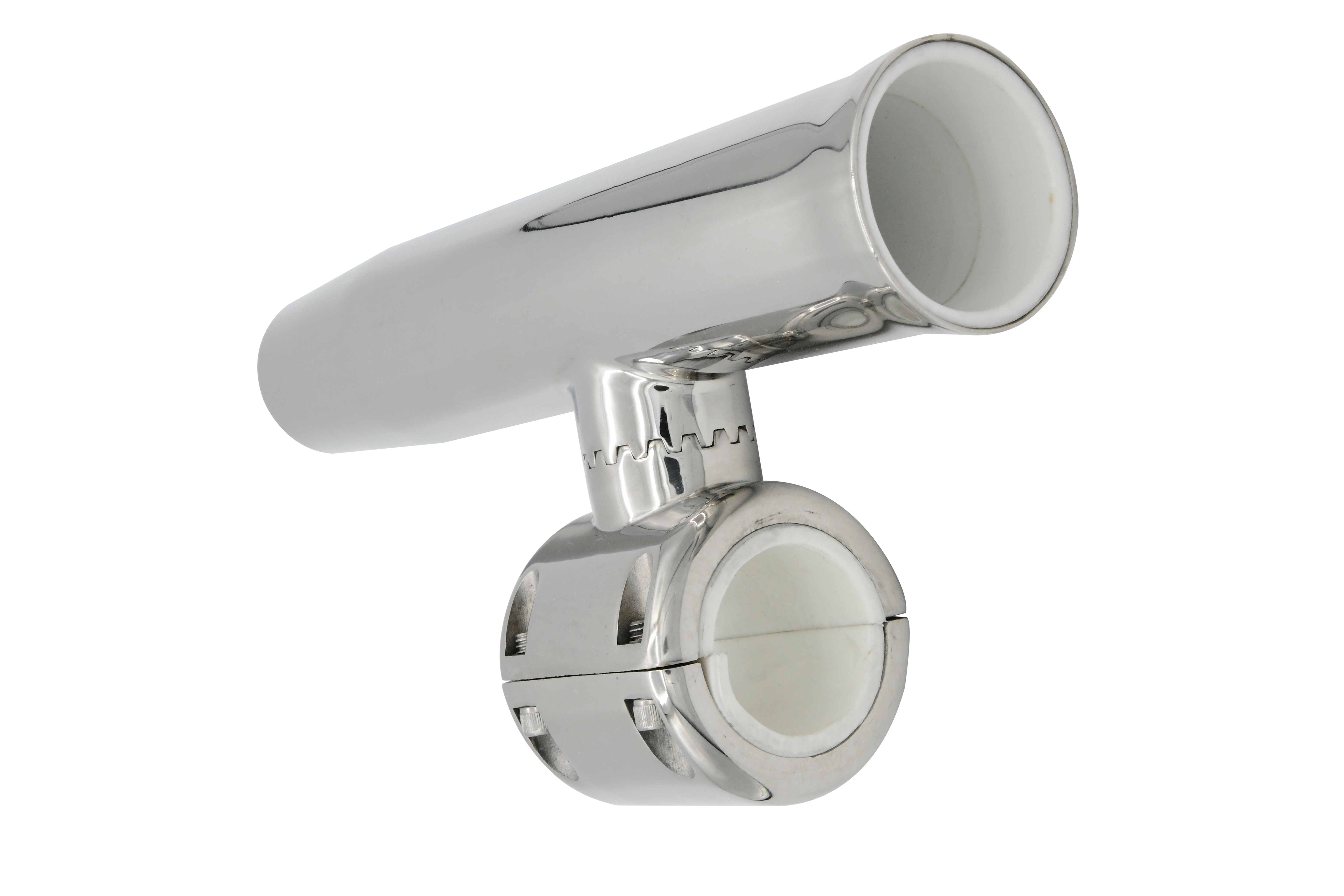 Vinland Marine 304SS Clamp On Rod Holder for Ø1-1/2"~1-5/8" Top View (S4625LN)
