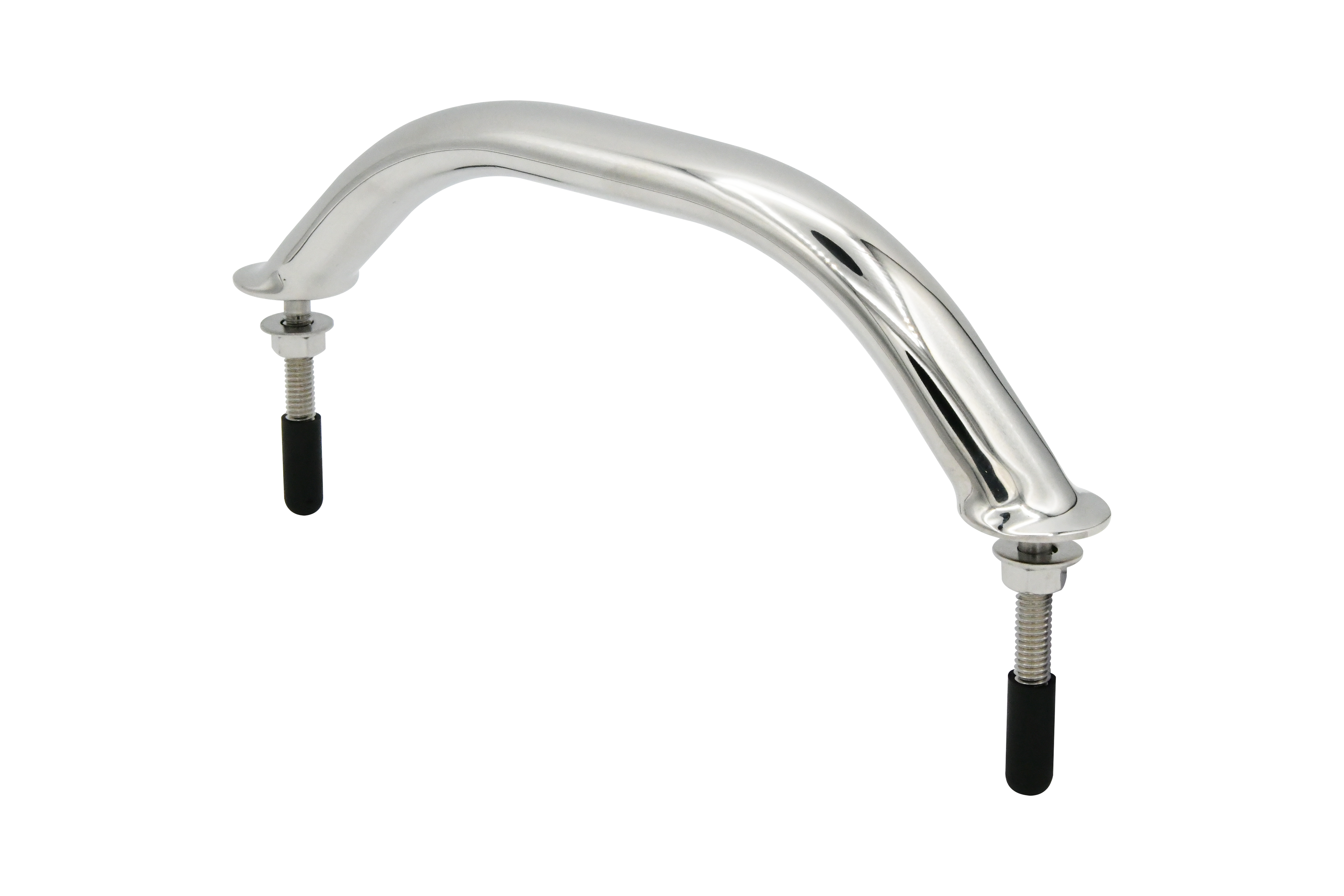 Vinland Marine 304SS Oval Tube Handrail 5/16"-2" stub, 9" C-C Side View (S8763BY1)
