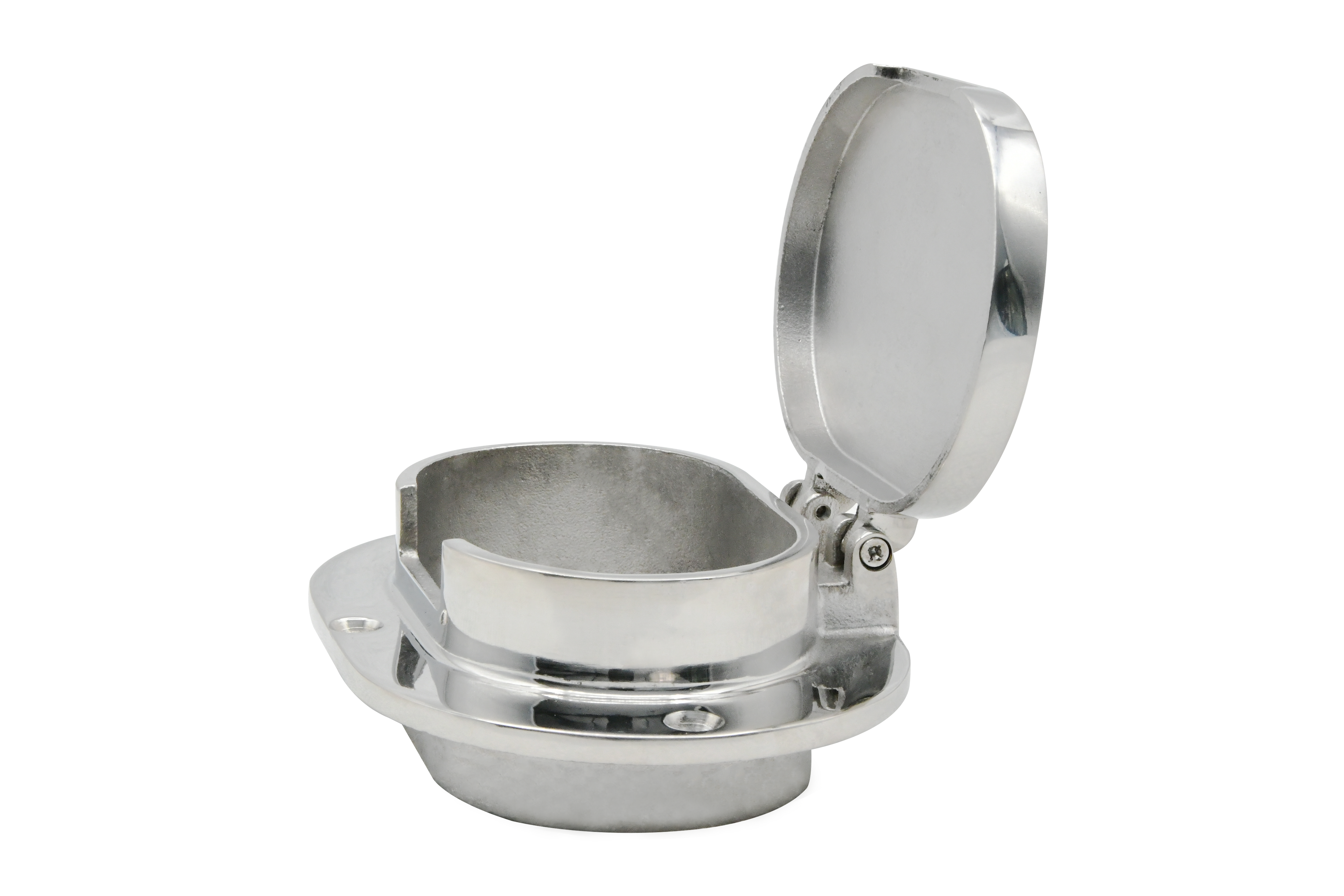 Vinland Marine Hinged Deck Pipe Cast 316 Stainless Steel open