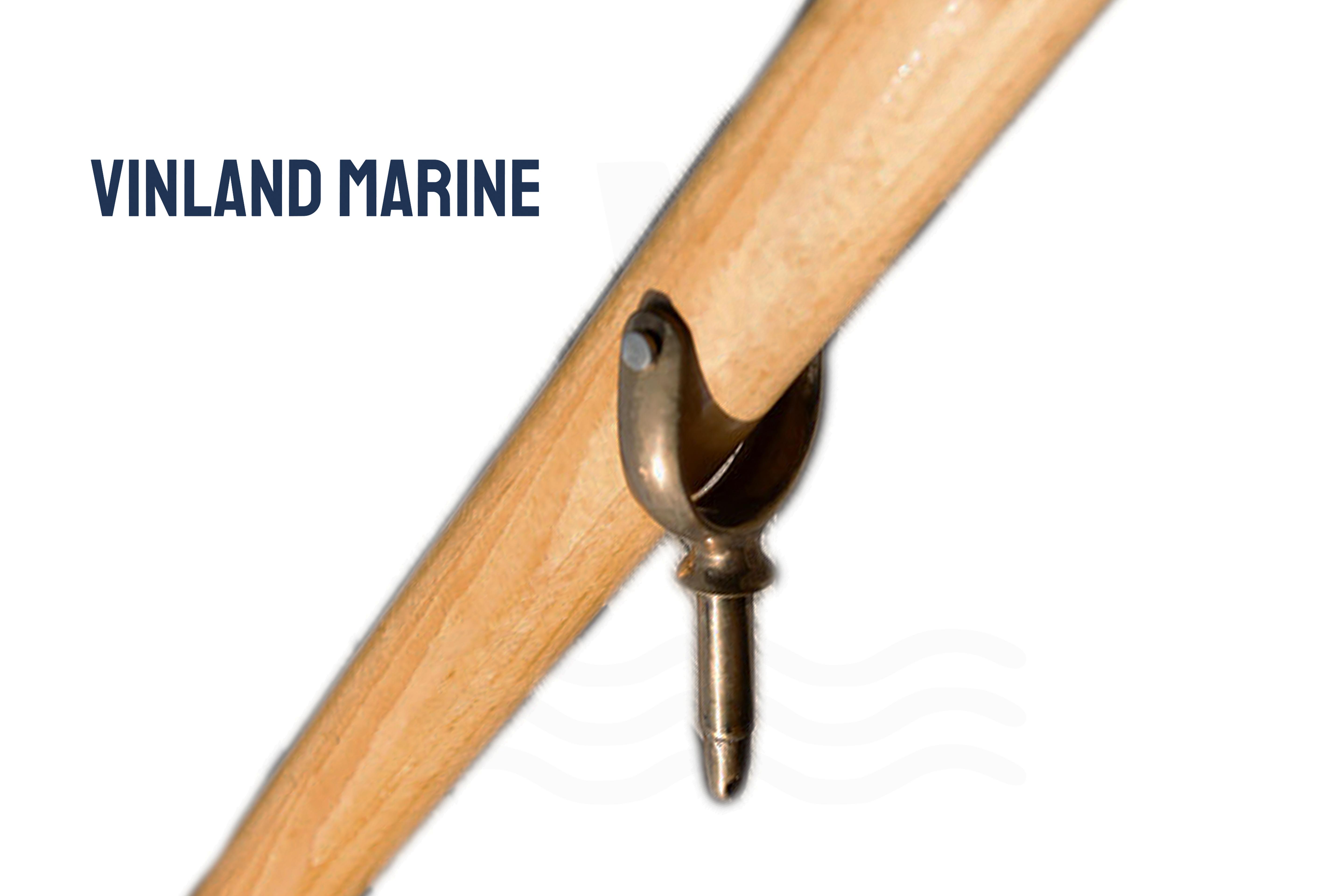 Vinland Marine North River Pinned Horn Oarlock Installed View 2 (S4467A)