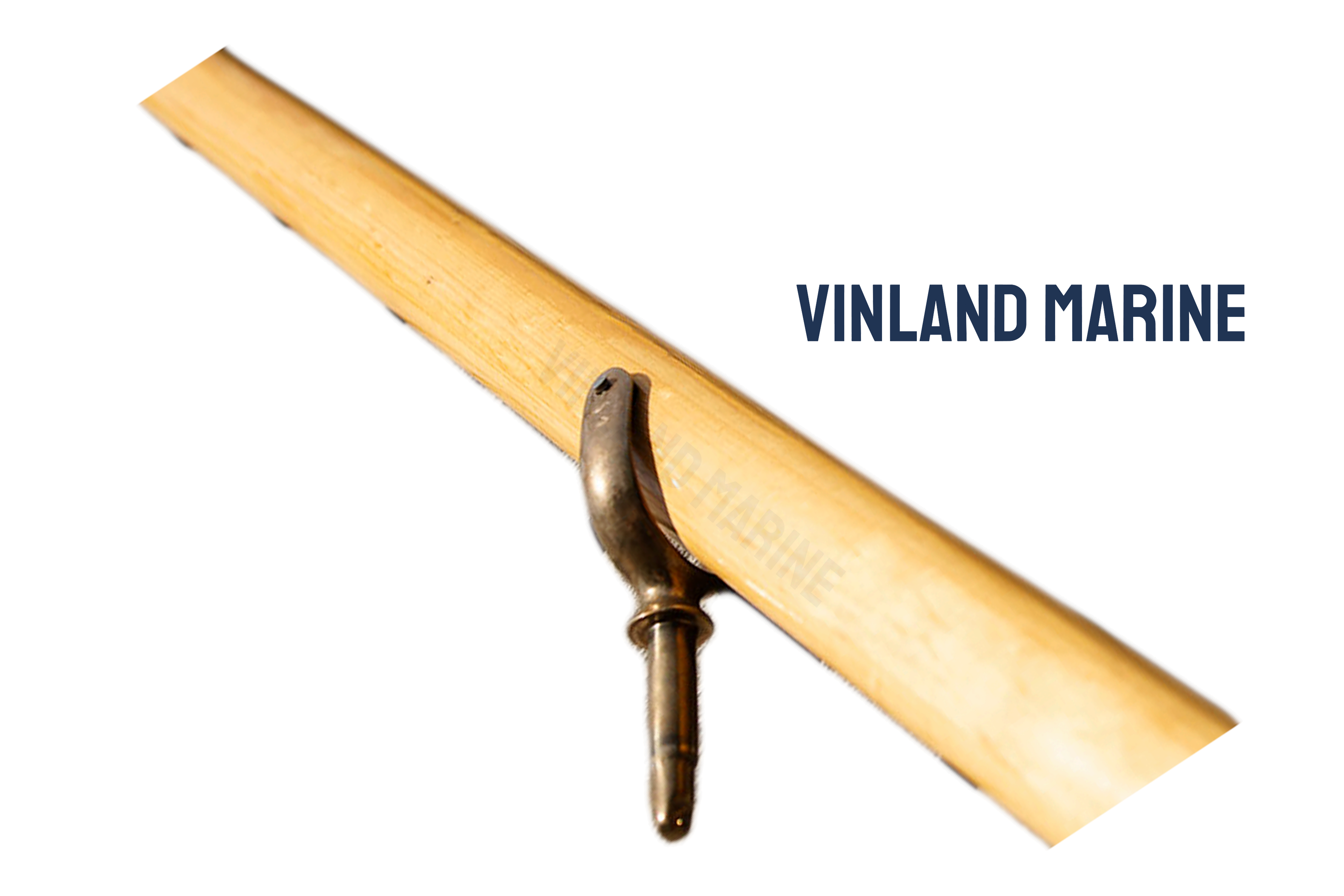 Vinland Marine North River Pinned Horn Oarlock Installed View (S4467A)
