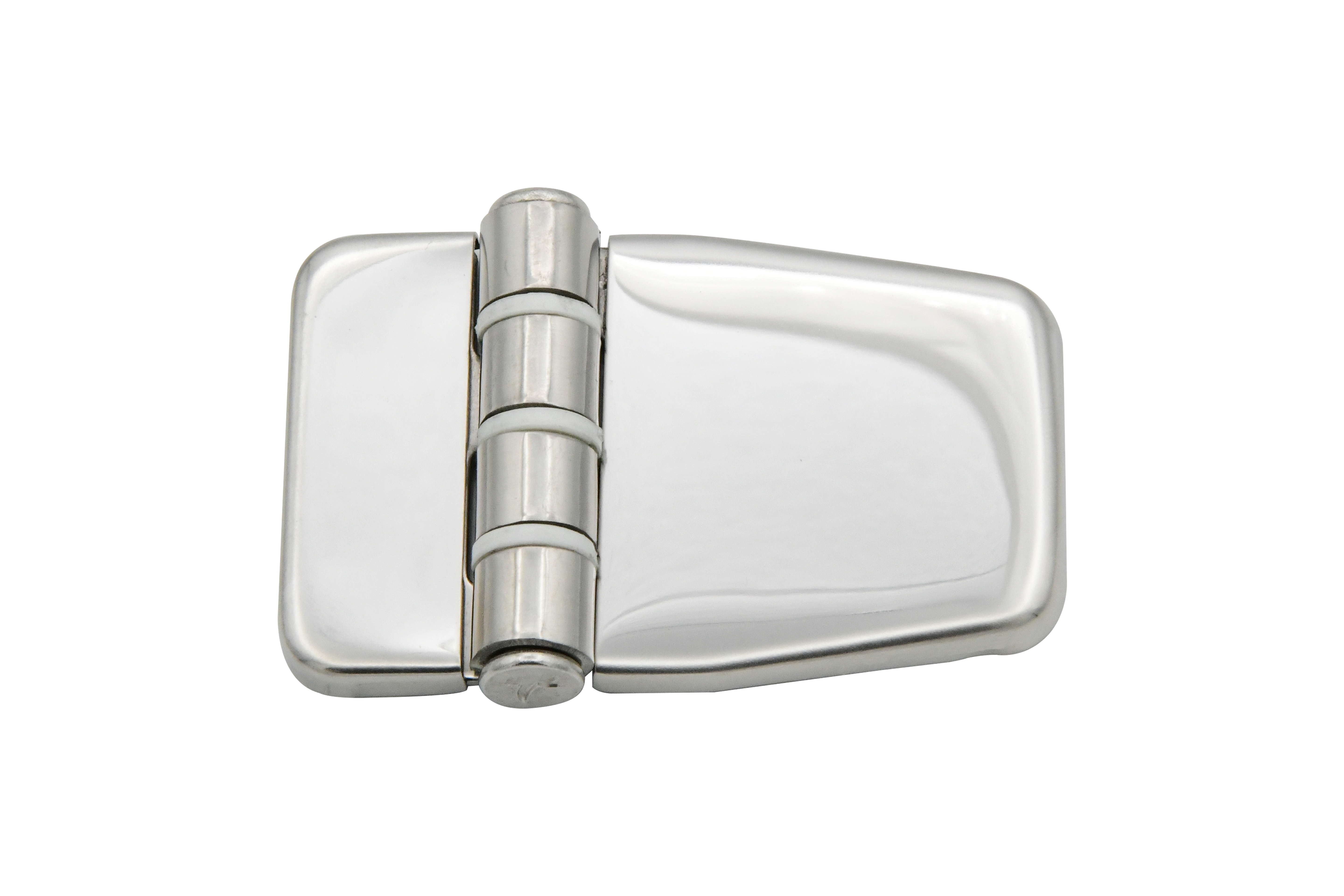 Vinland Marine PVD SS Short-side Marine Friction Hinge w/Cover Top View  (S9381ACQ)