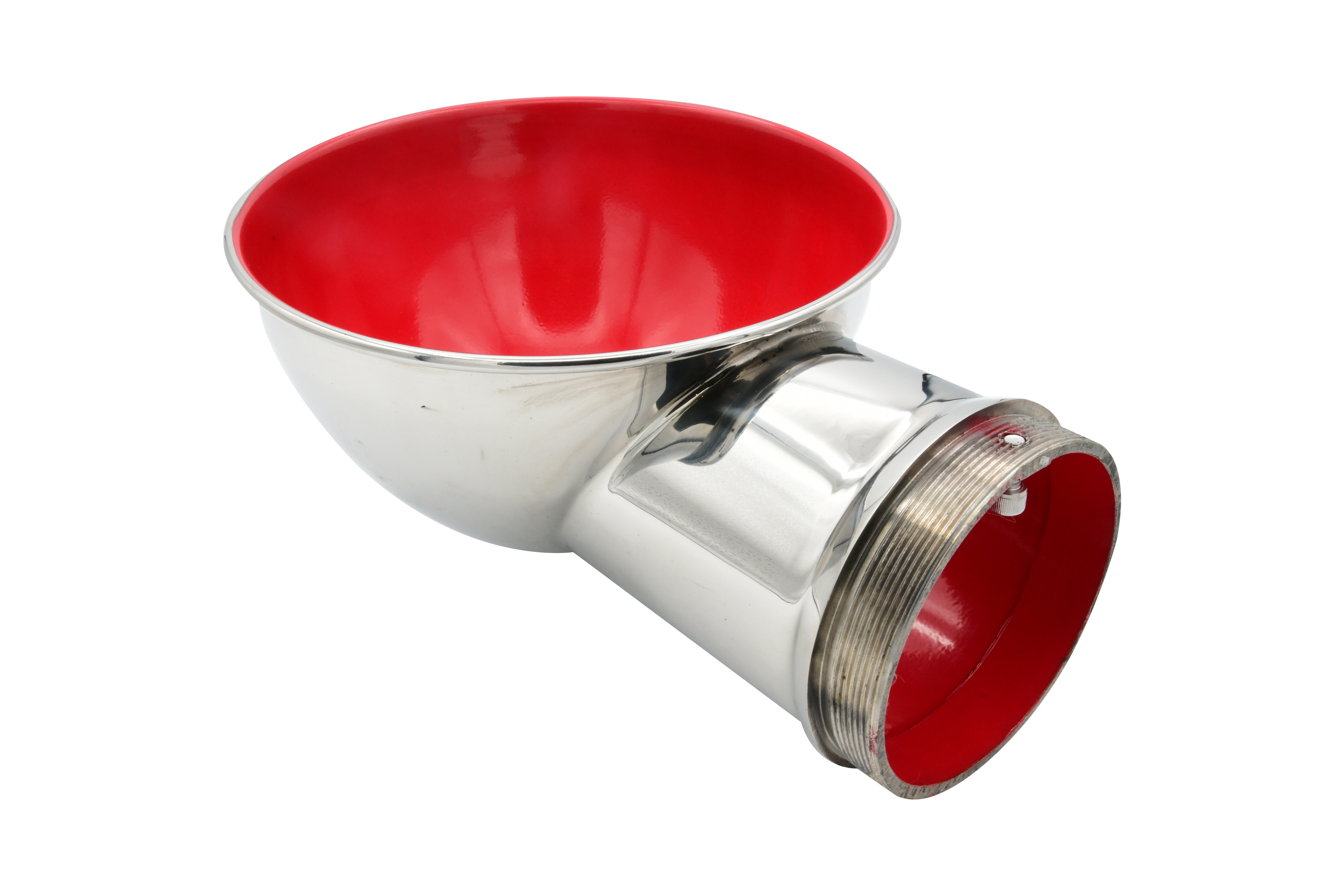 Vinland Marine Red Round Cowl Vent for Ø4" Deck Plate Laid Flat View (S4907R)