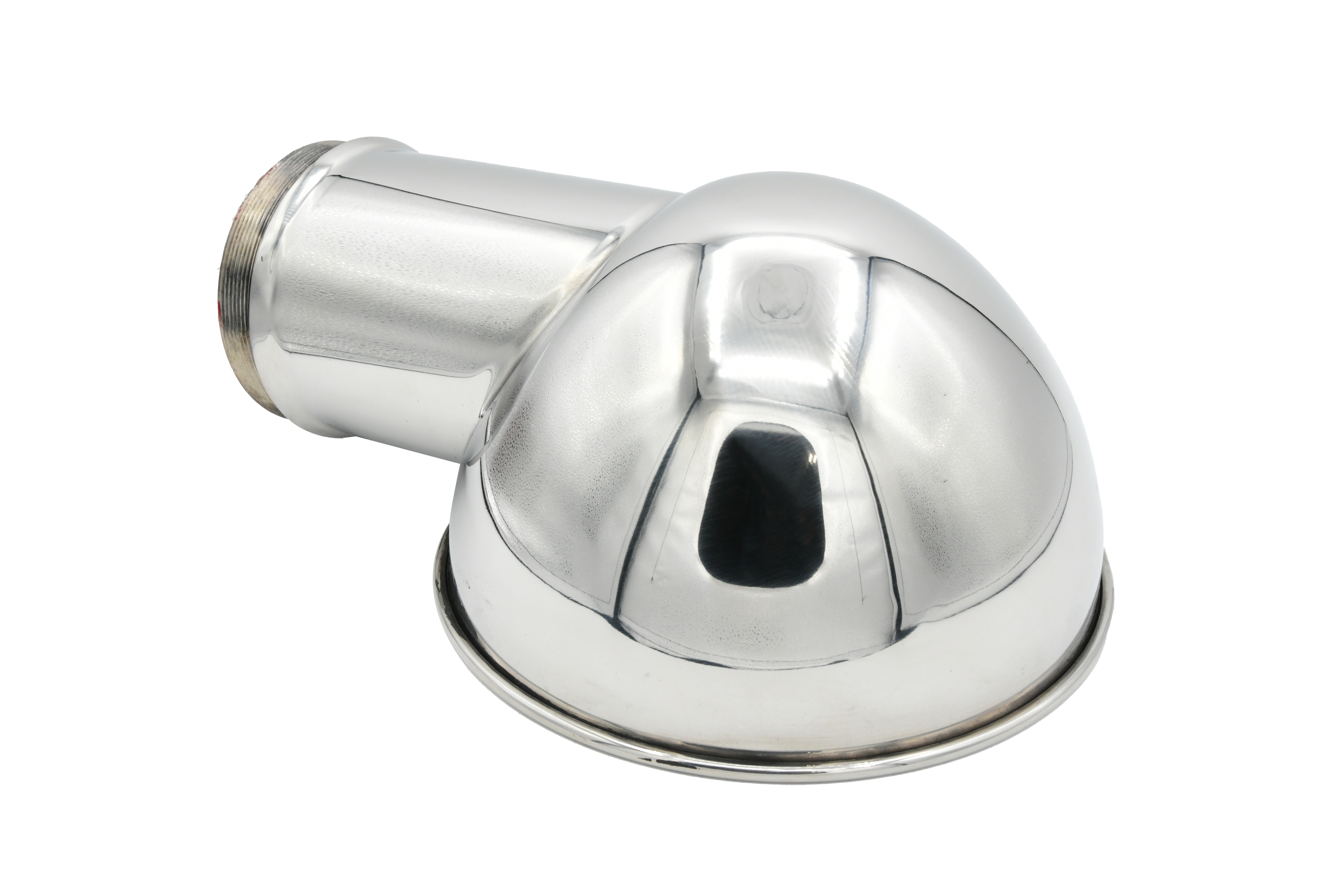 Vinland Marine Red Round Cowl Vent for Ø4" Deck Plate Rear View (S4907R)