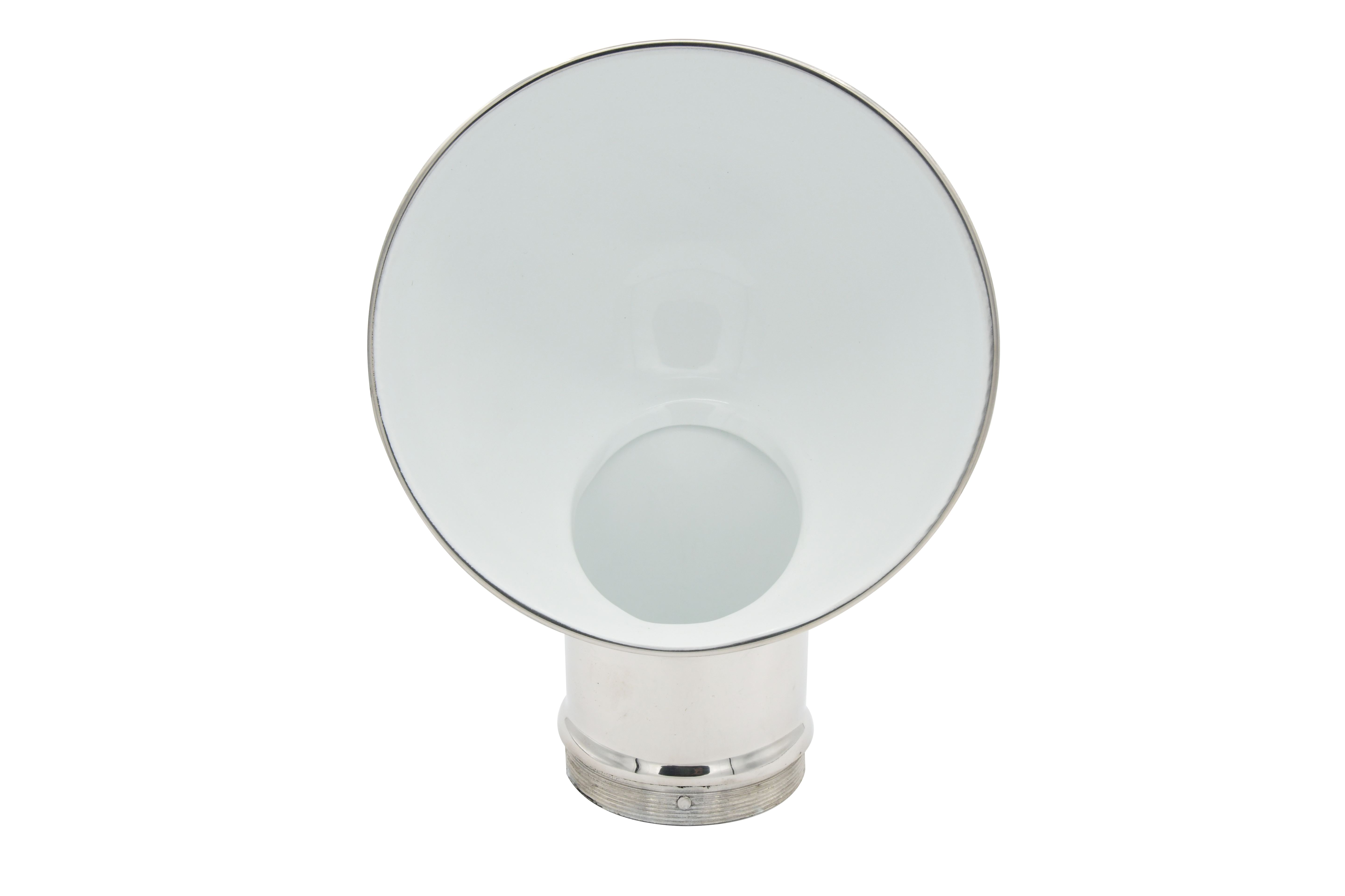 Vinland Marine White Round Cowl Vent for Ø4" Deck Plate Front View (S4907W)