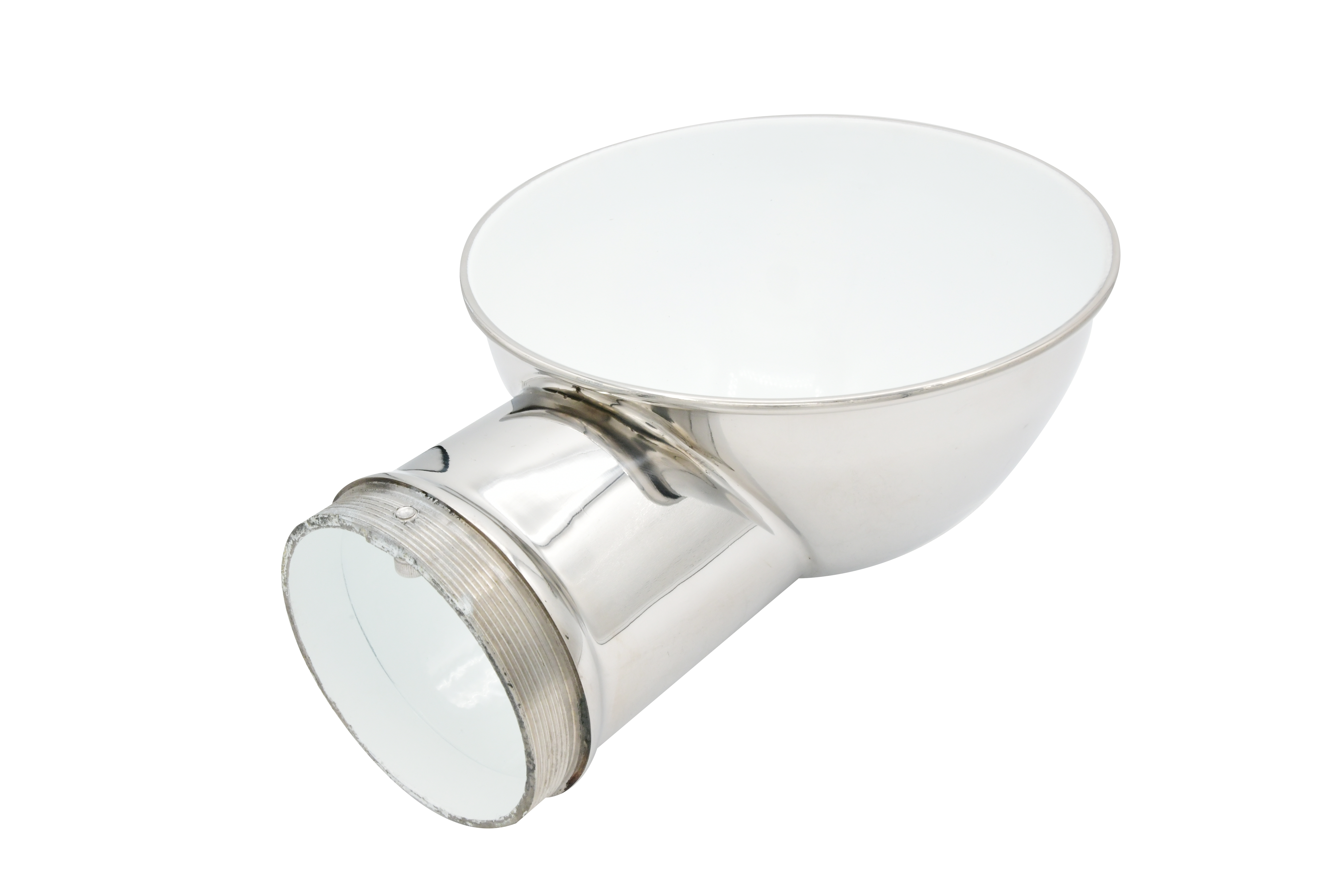 Vinland Marine White Round Cowl Vent for Ø4" Deck Plate Laid Flat View (S4907W)